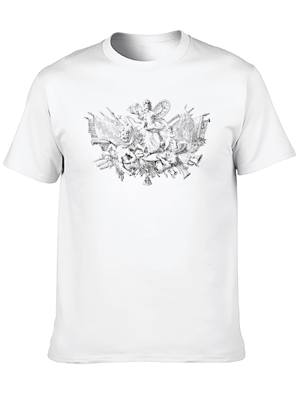 Dark Graphic Print Tee