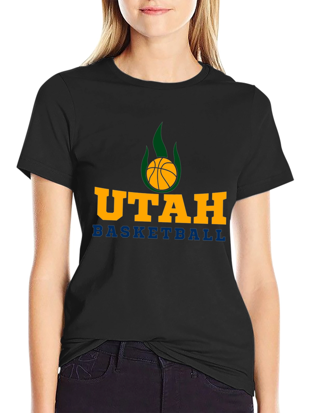 Utah Basketball Black T-Shirt