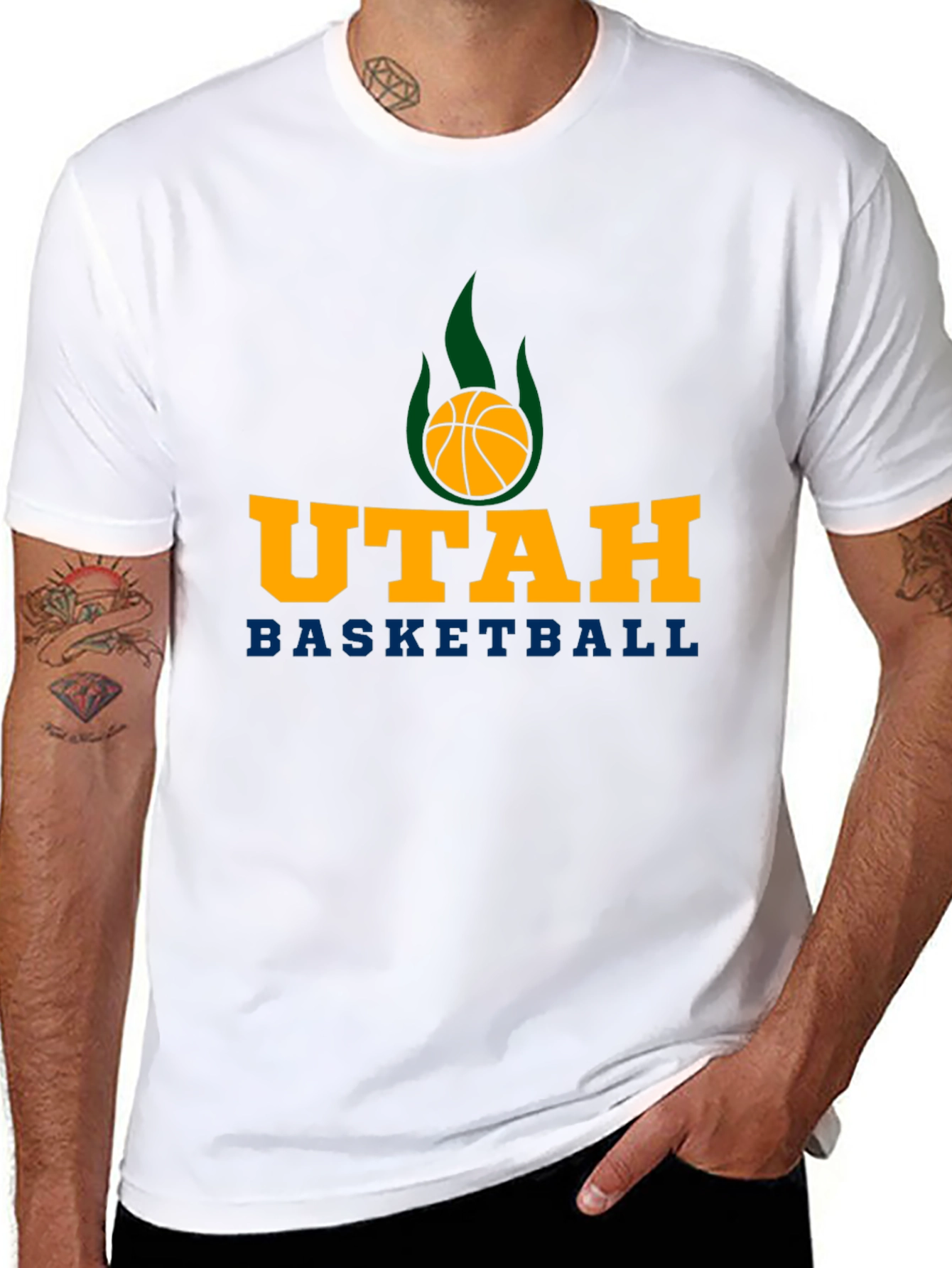 Utah Basketball Black T-Shirt