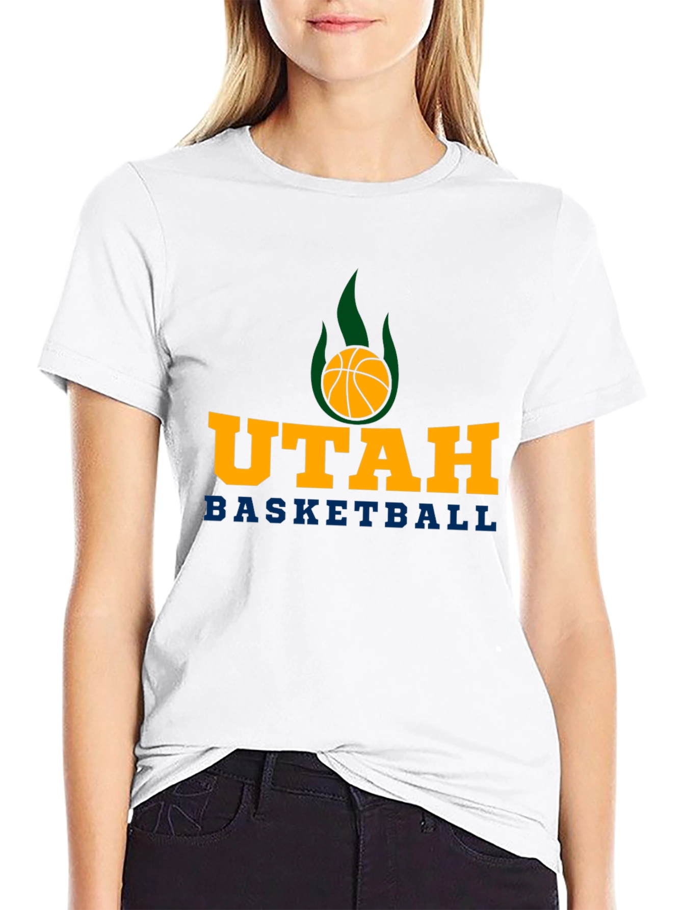 Utah Basketball Black T-Shirt