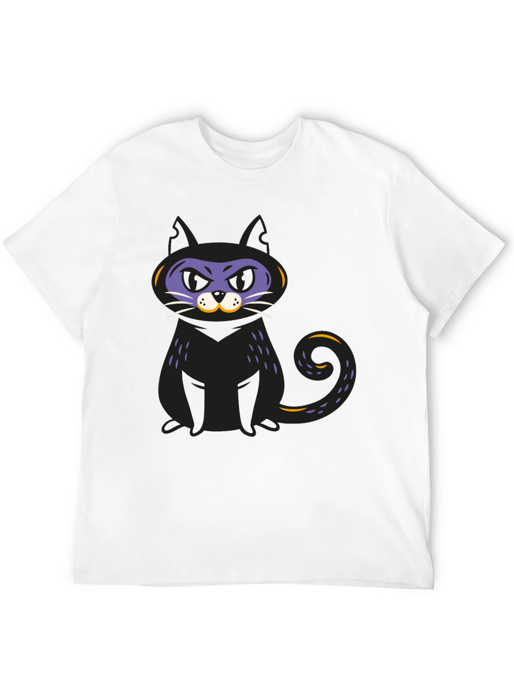 Black Cat Graphic T-Shirt - Halloween Fun