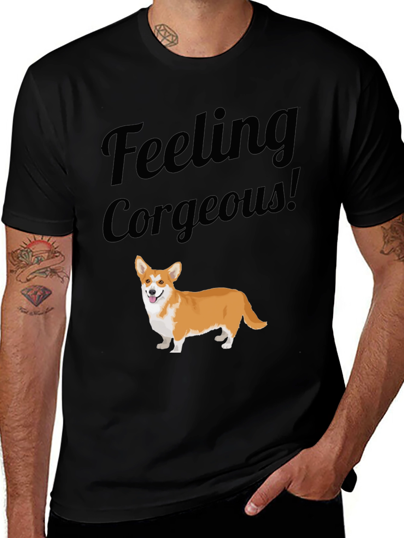 Feeling Corgeous T-Shirt - Corgi Lover Tee