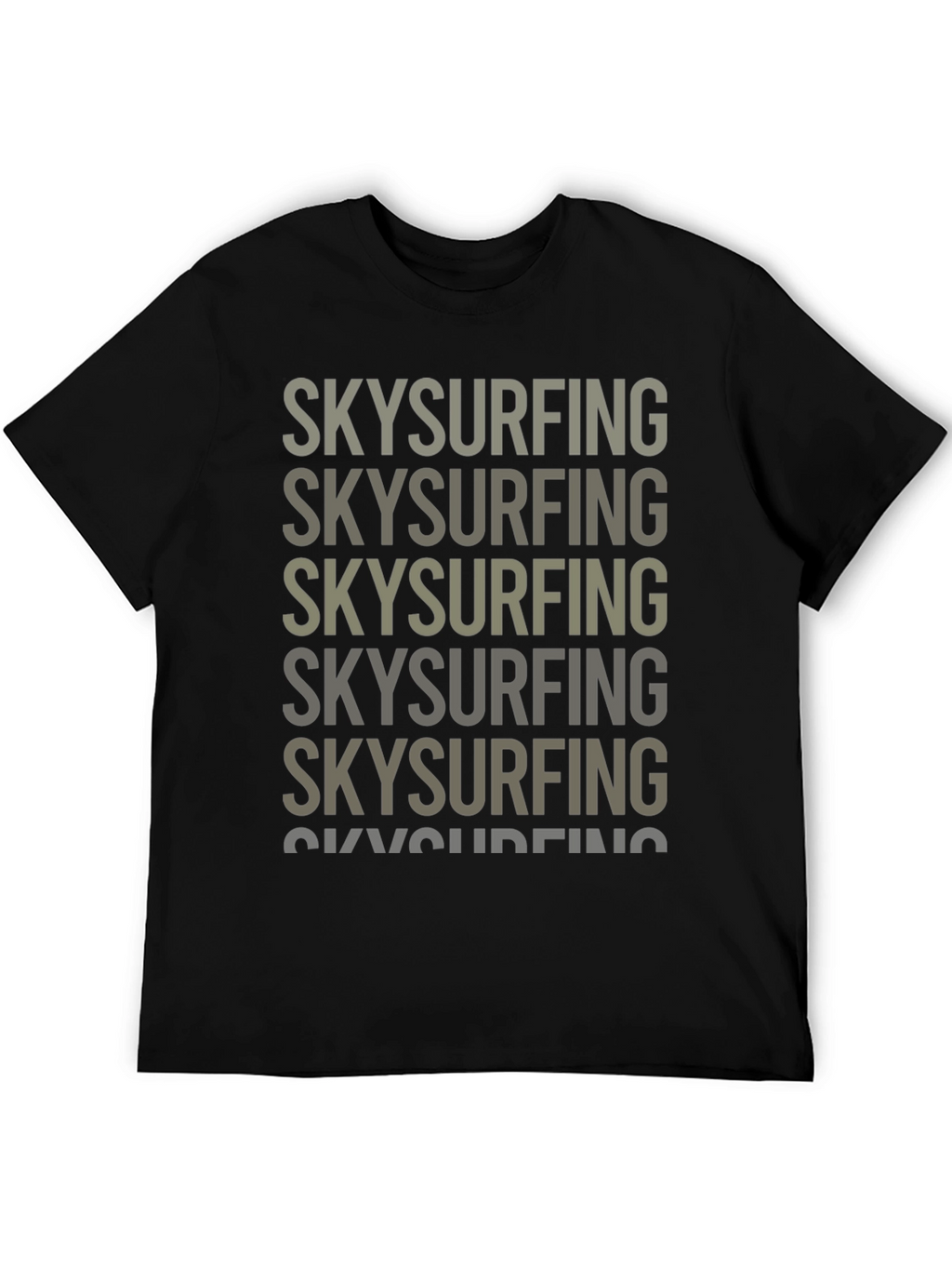 Skysurfing Graphic Tee - Black Cotton T-Shirt