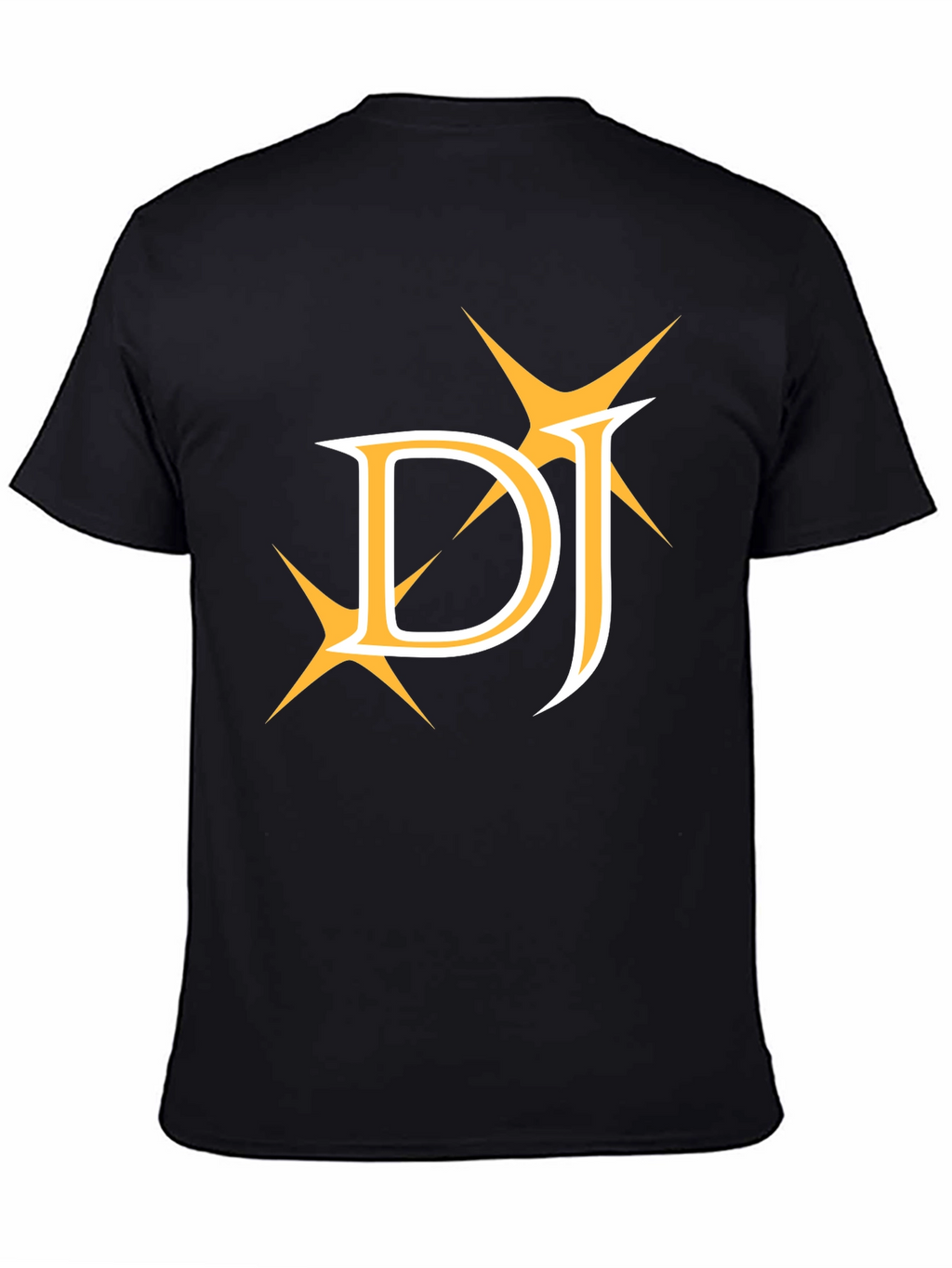 DJ Golden Graphic Tee - Stylish Black Cotton T-Shirt