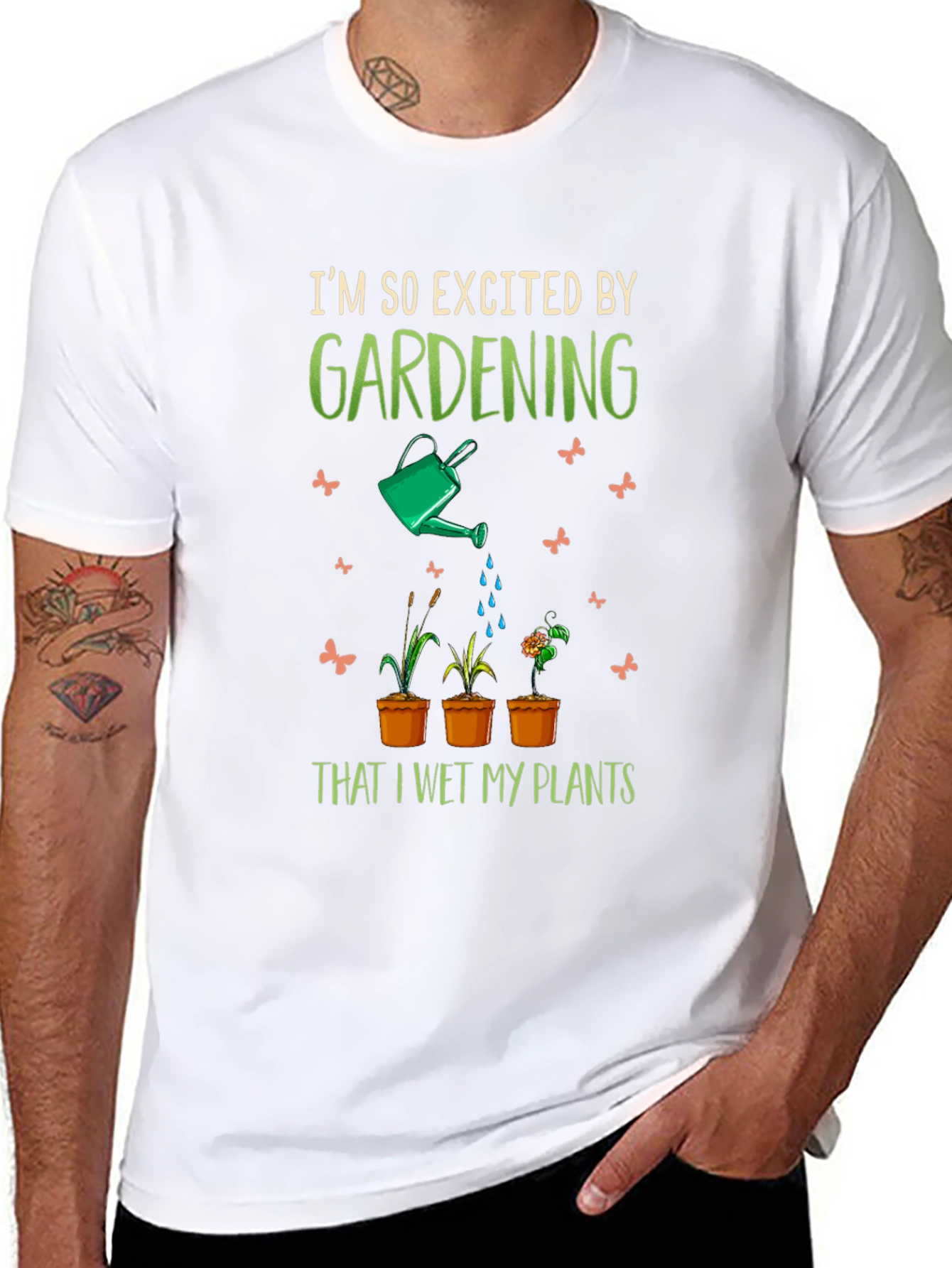 Gardening Humor Tee - I Wet My Plants T-Shirt