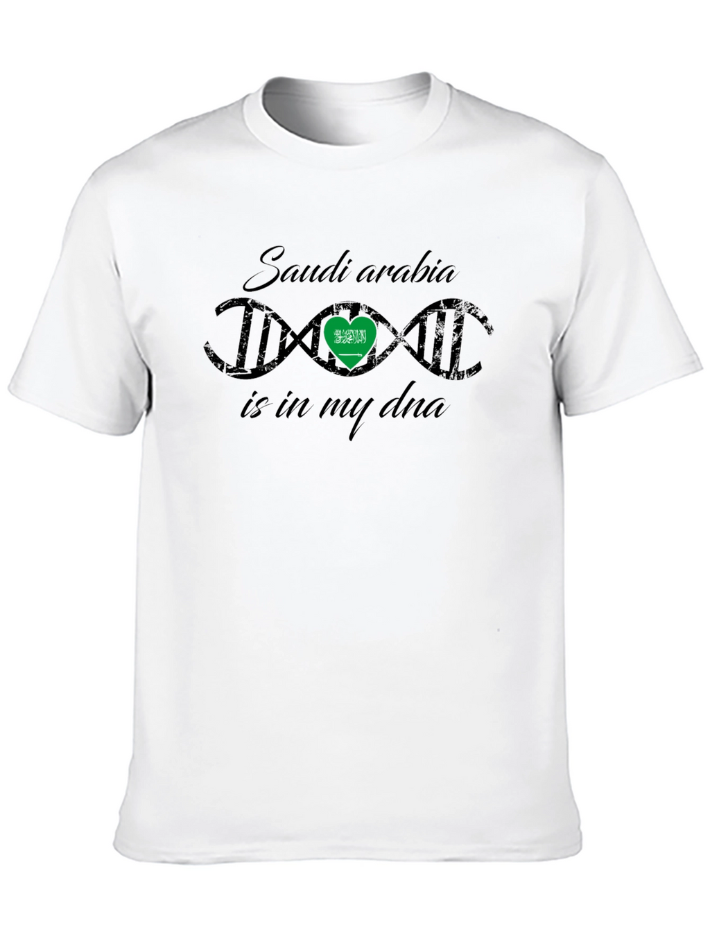 Saudi Arabia DNA T-Shirt - Black
