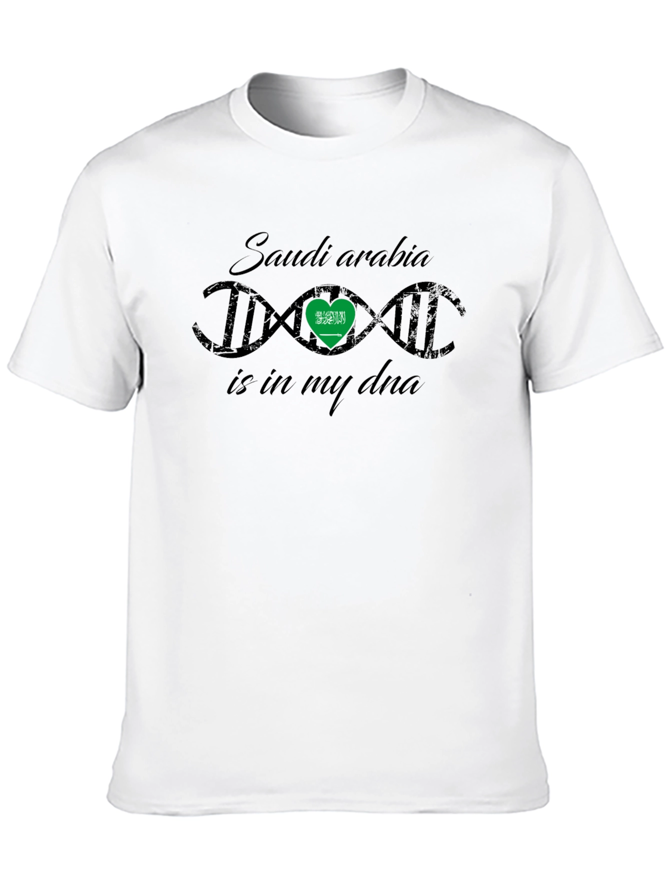Saudi Arabia DNA T-Shirt - Black