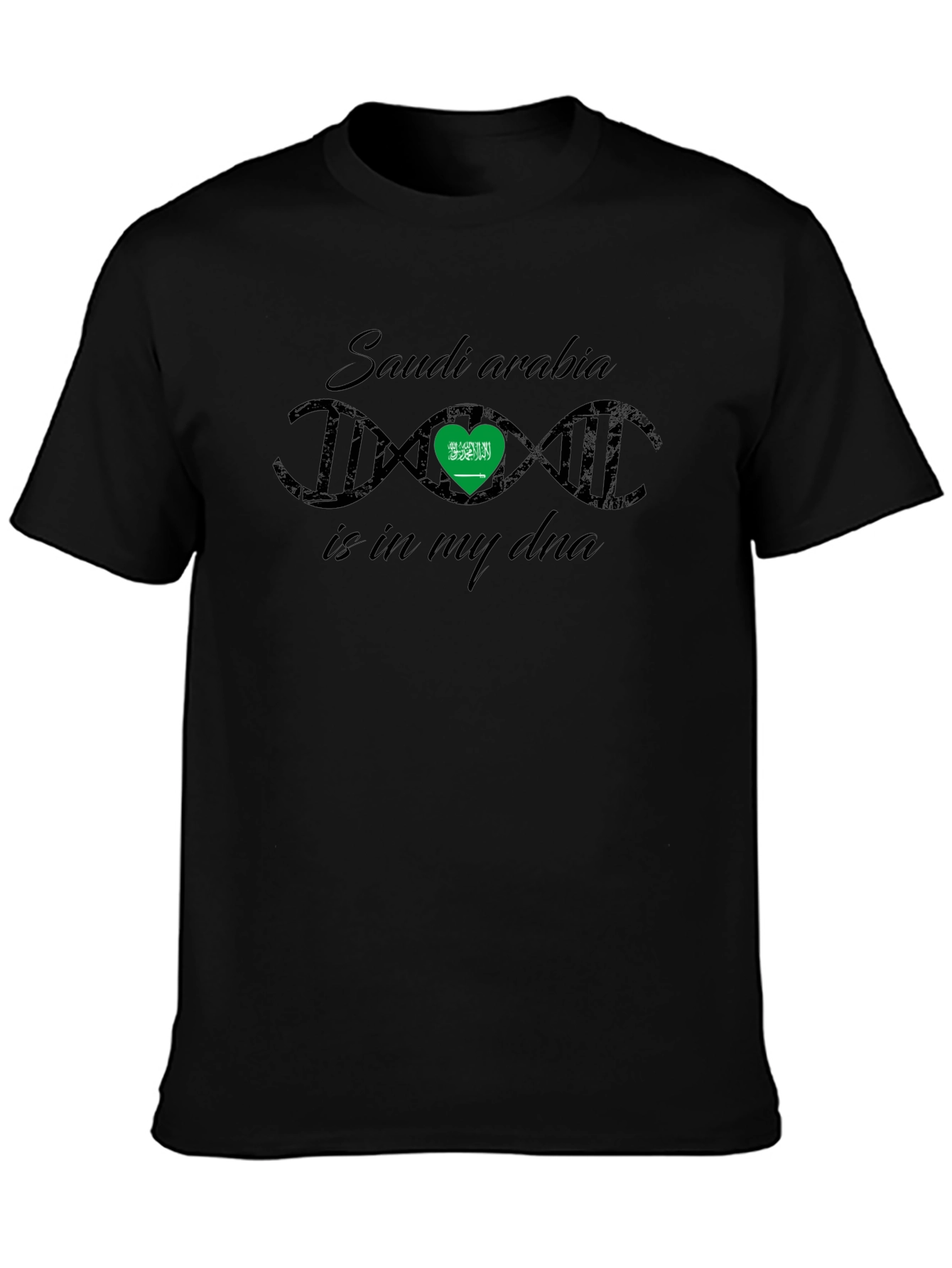 Saudi Arabia DNA T-Shirt - Black