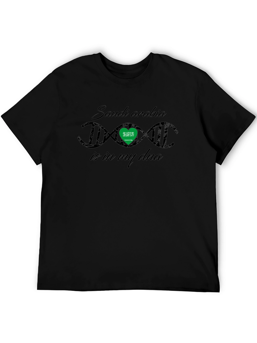 Saudi Arabia DNA T-Shirt - Black
