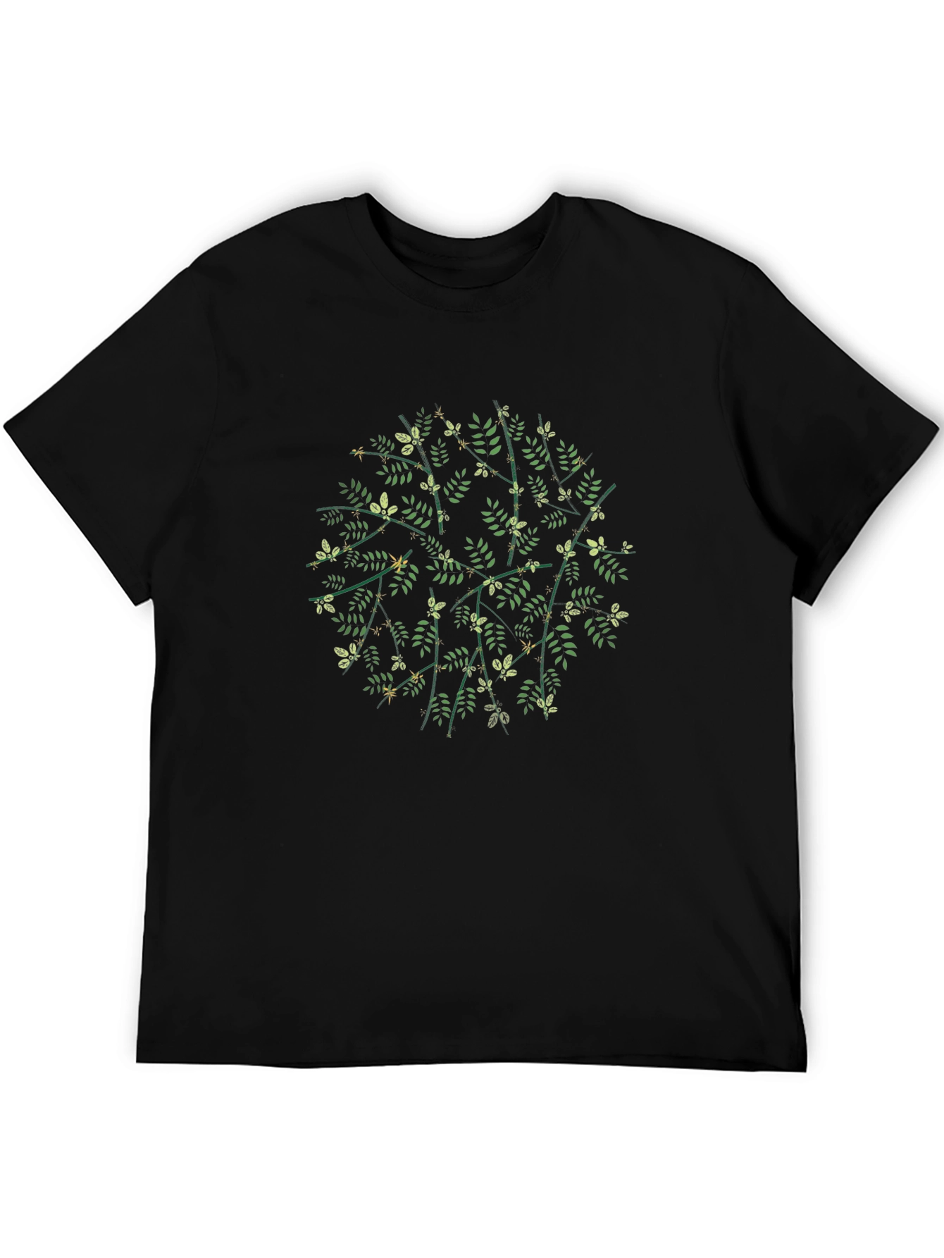 Nature Mandala Black T-Shirt
