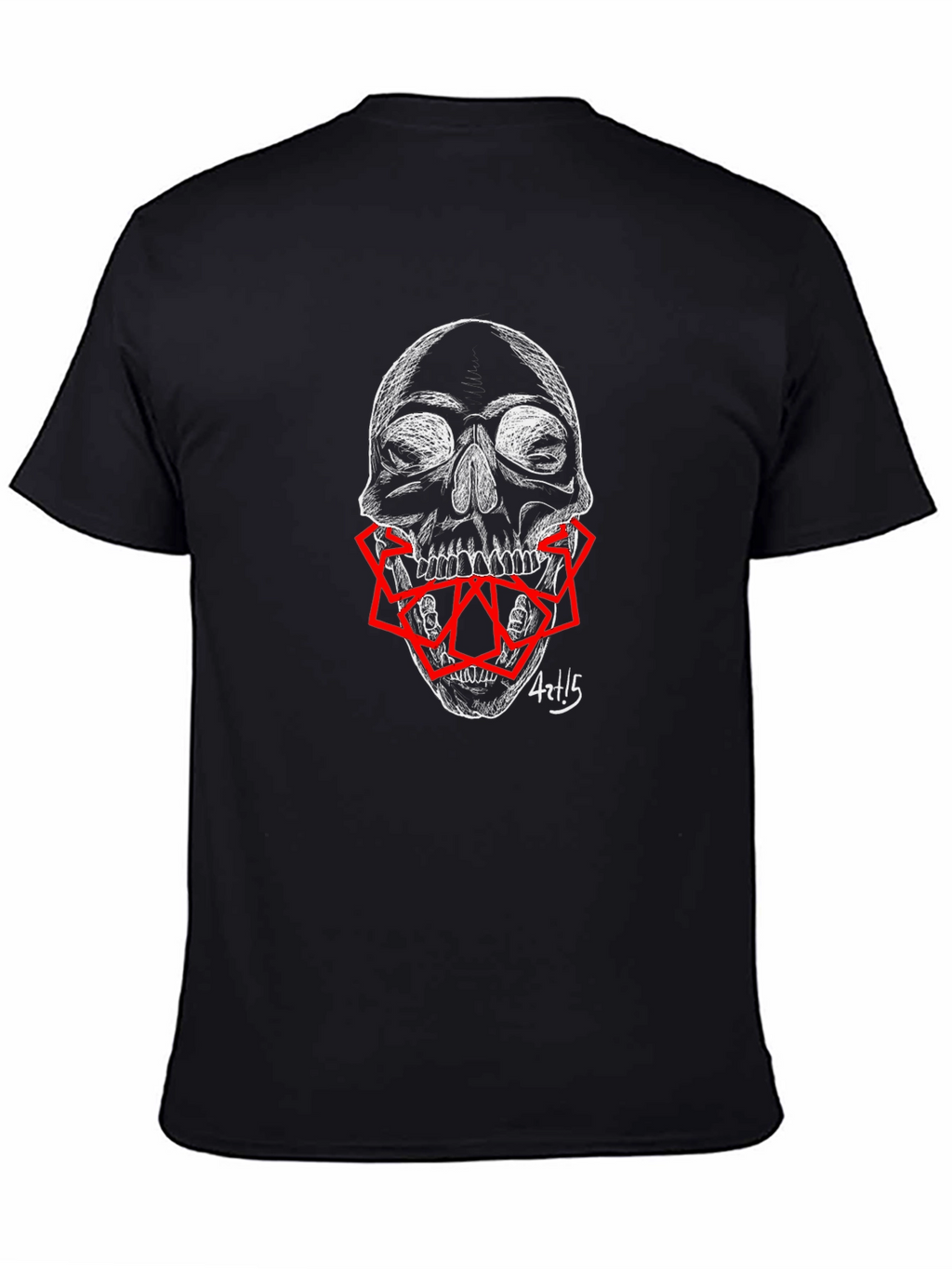 Skull Graphic Print Mens T-Shirt