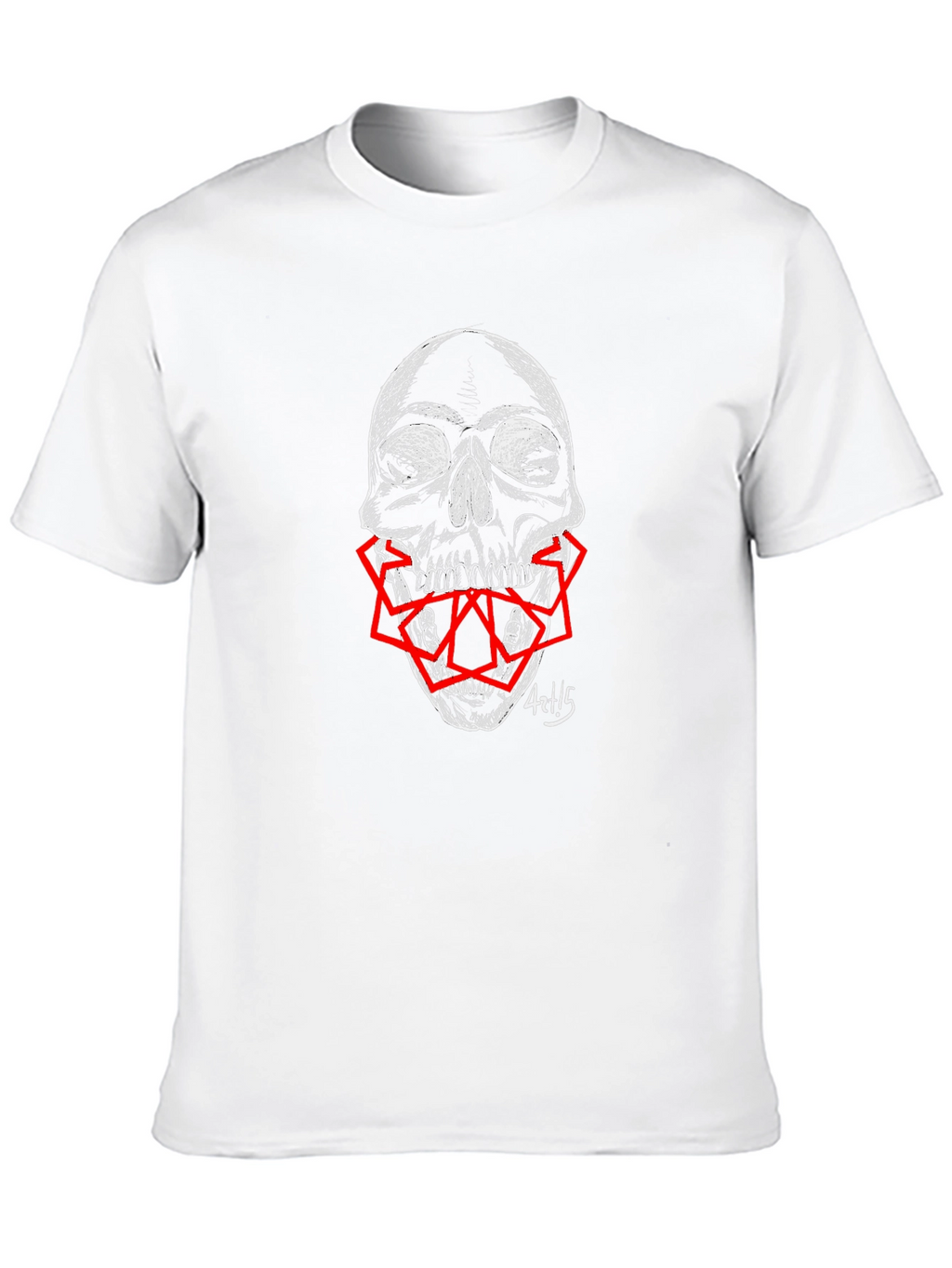 Skull Graphic Print Mens T-Shirt