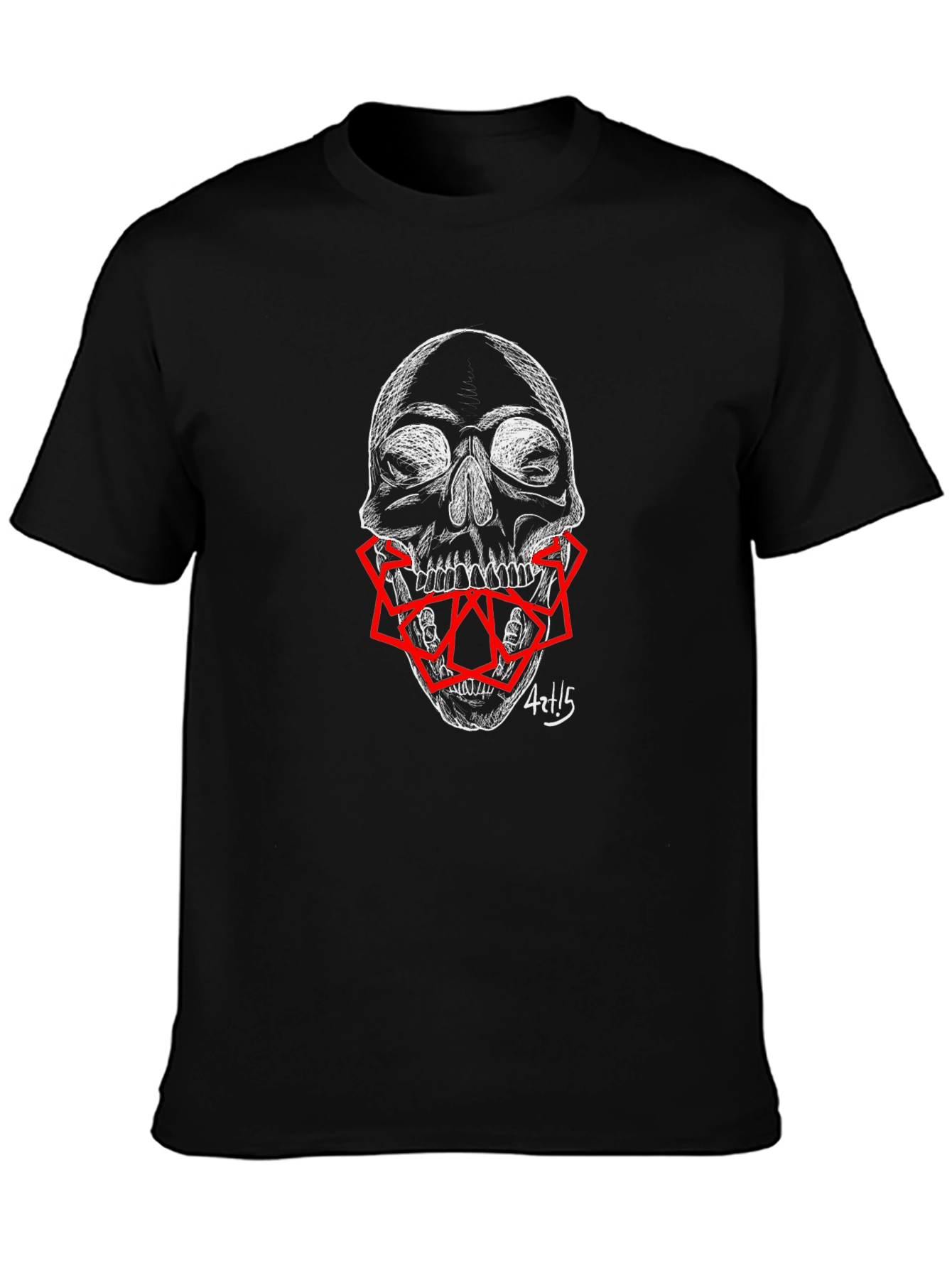 Skull Graphic Print Mens T-Shirt
