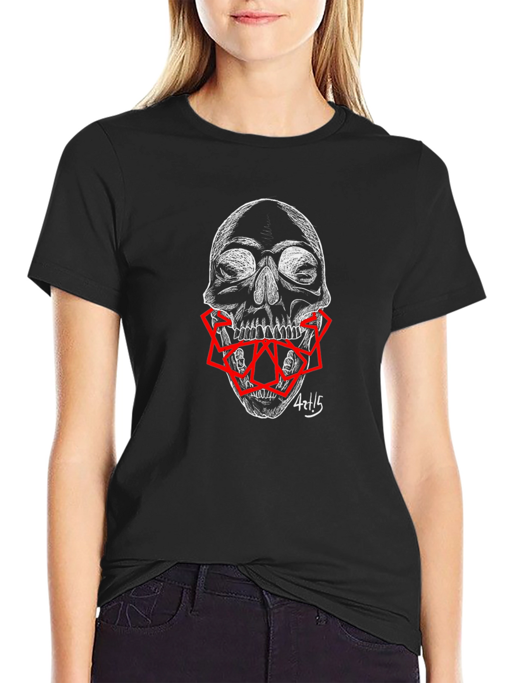 Skull Graphic Print Mens T-Shirt