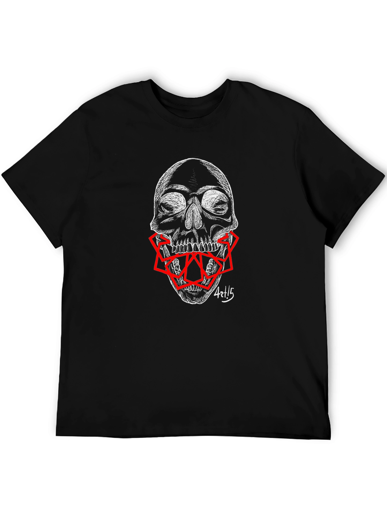 Skull Graphic Print Mens T-Shirt