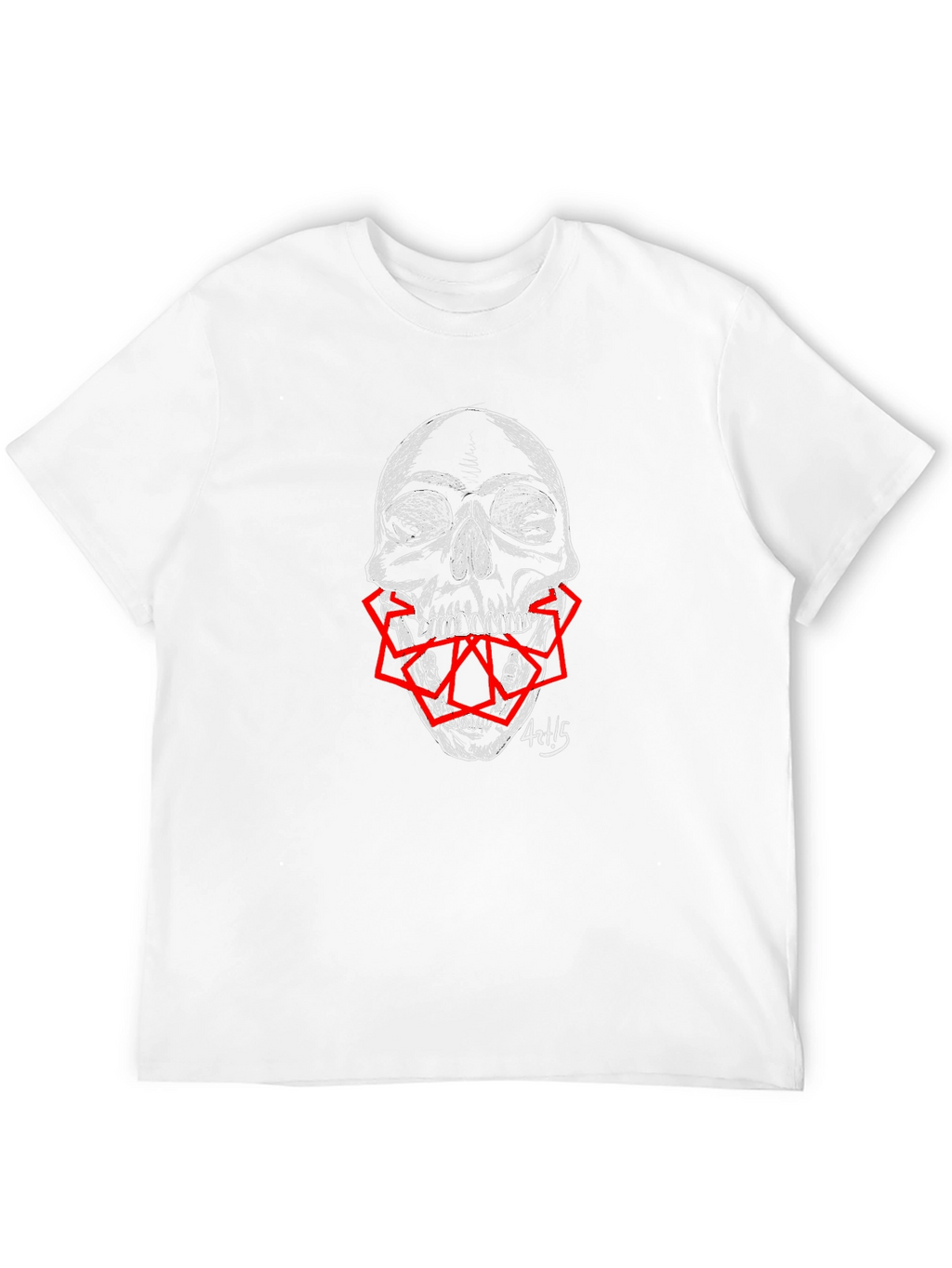 Skull Graphic Print Mens T-Shirt