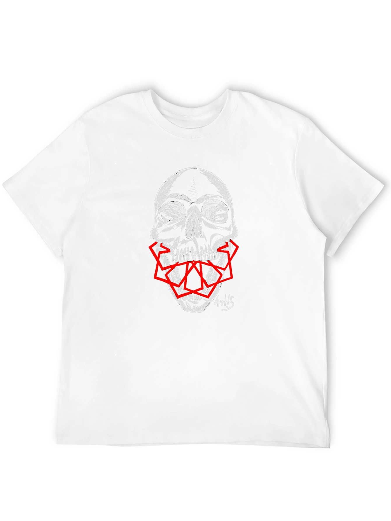 Skull Graphic Print Mens T-Shirt