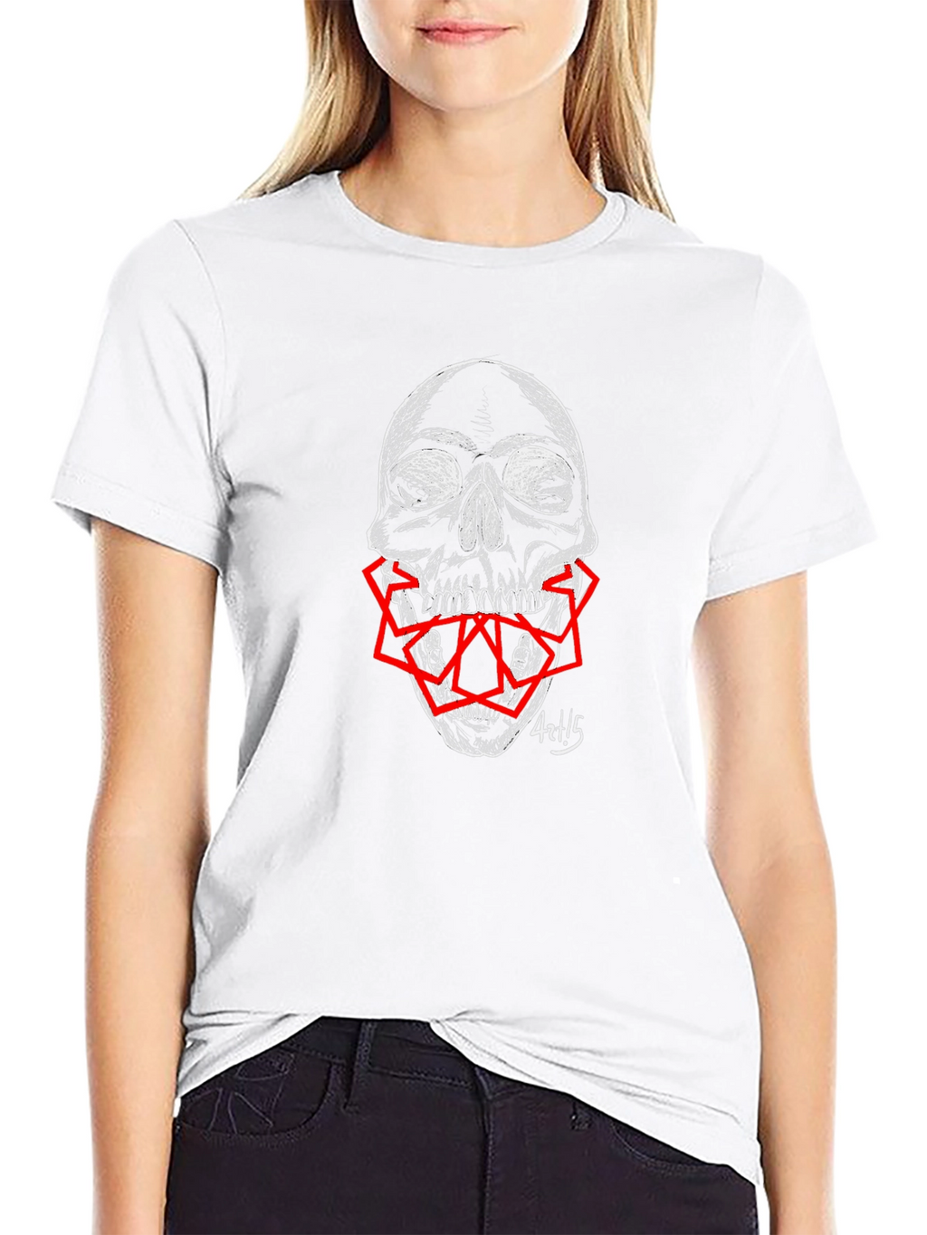 Skull Graphic Print Mens T-Shirt