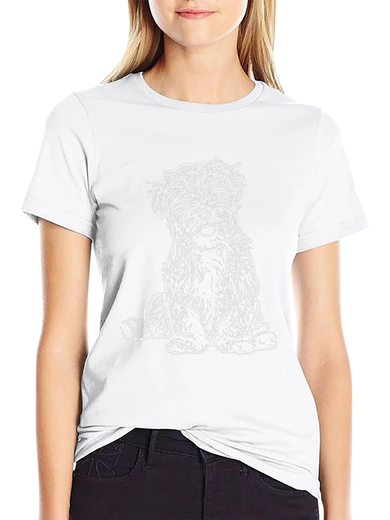 Dog Graphic T-Shirt - Mens Black Tee