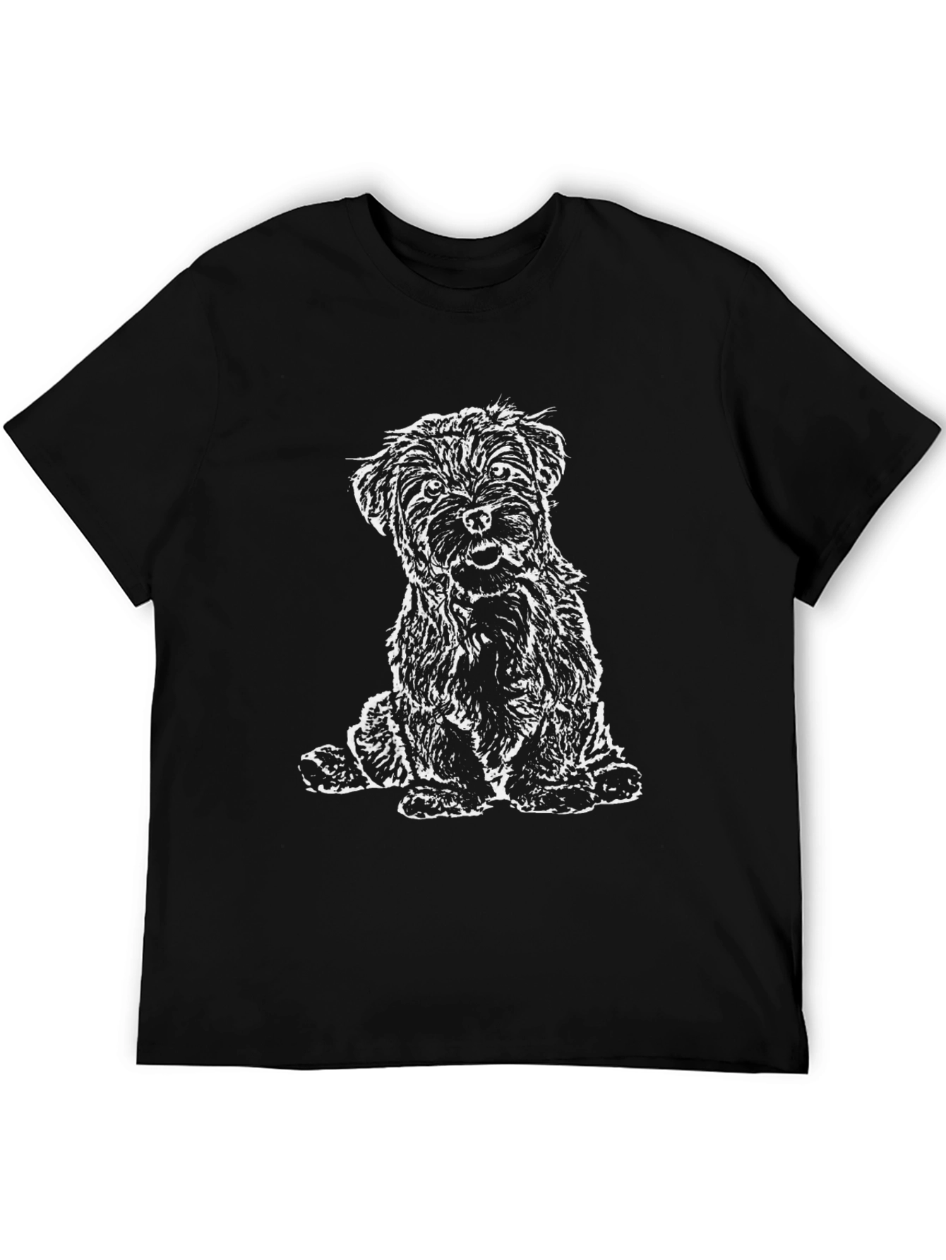 Dog Graphic T-Shirt - Mens Black Tee