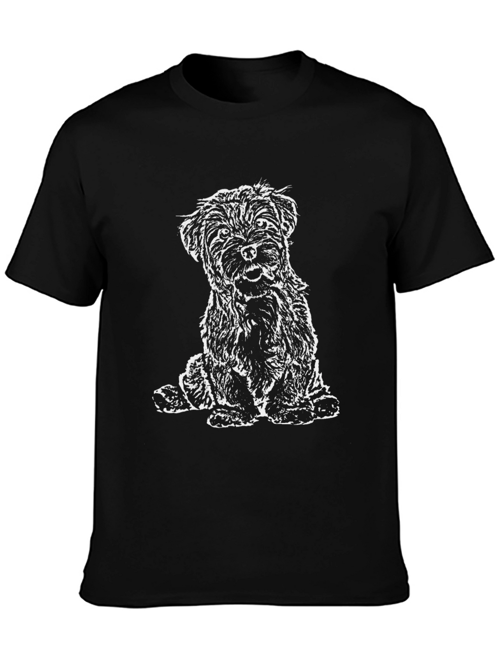 Dog Graphic T-Shirt - Mens Black Tee