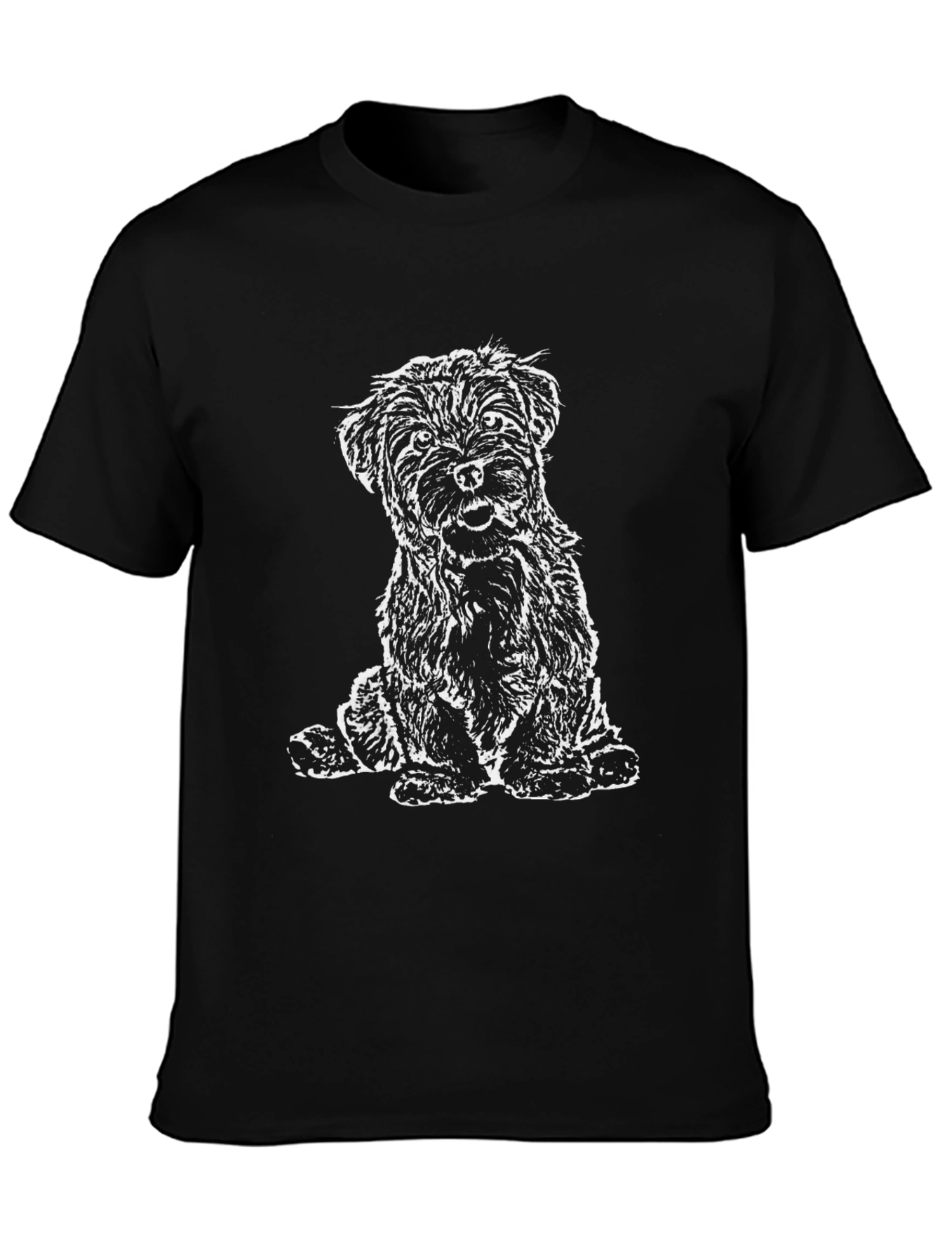 Dog Graphic T-Shirt - Mens Black Tee