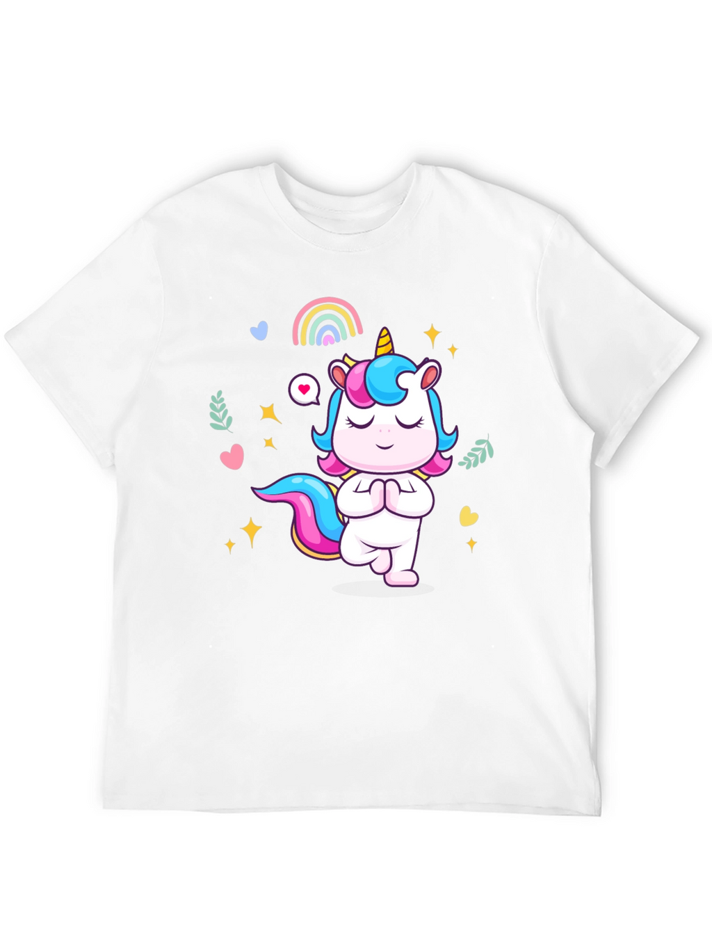 Yoga Unicorn Black T-shirt