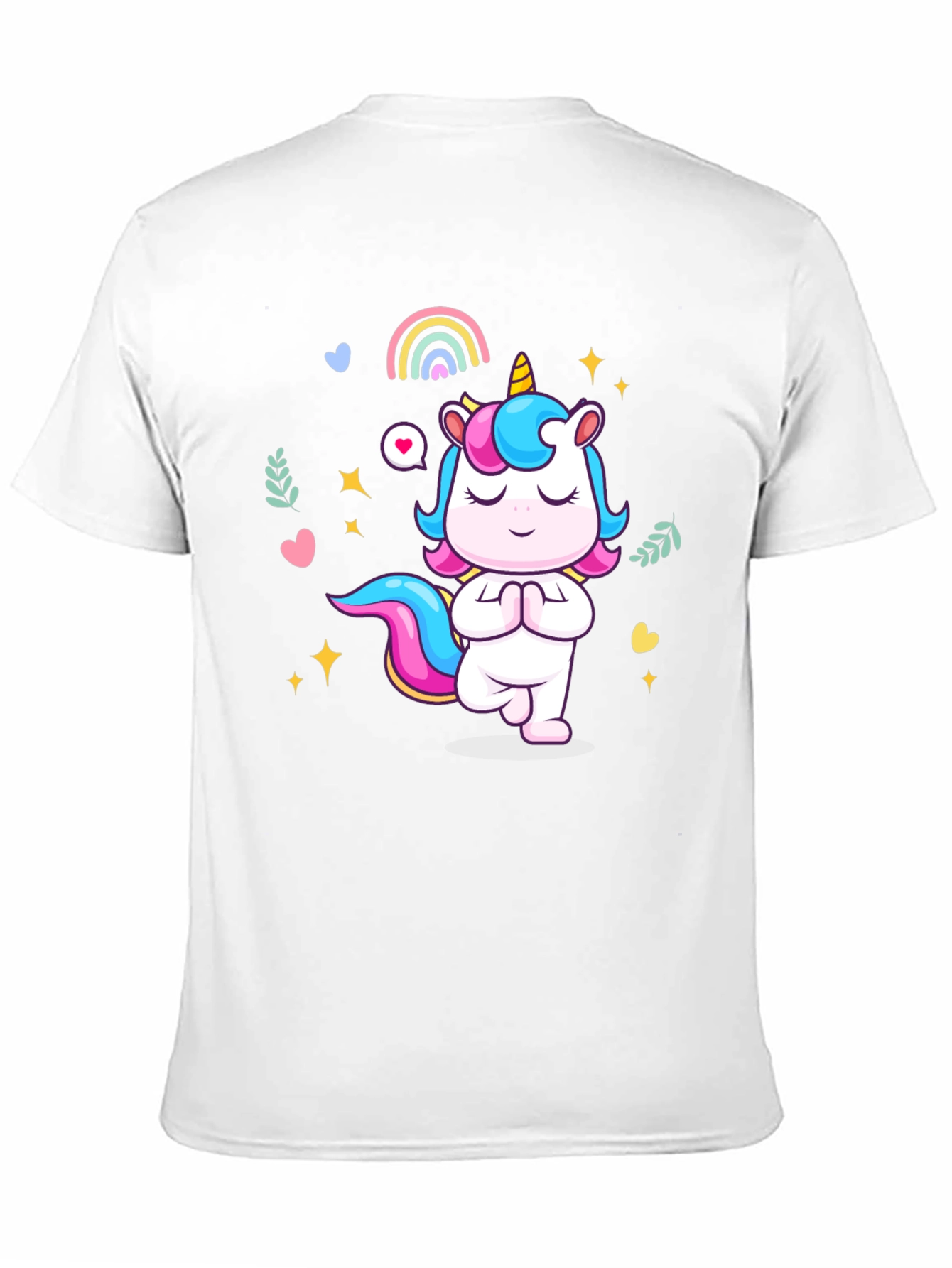 Yoga Unicorn Black T-shirt