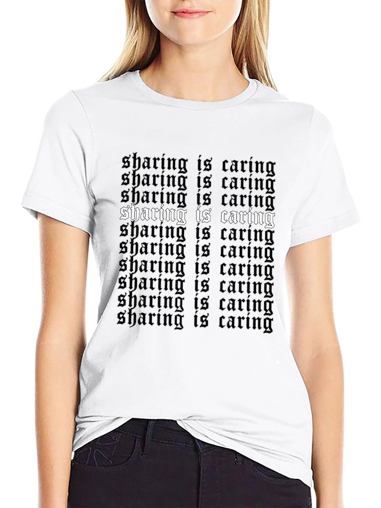 Sharing is Caring Graphic T-Shirt