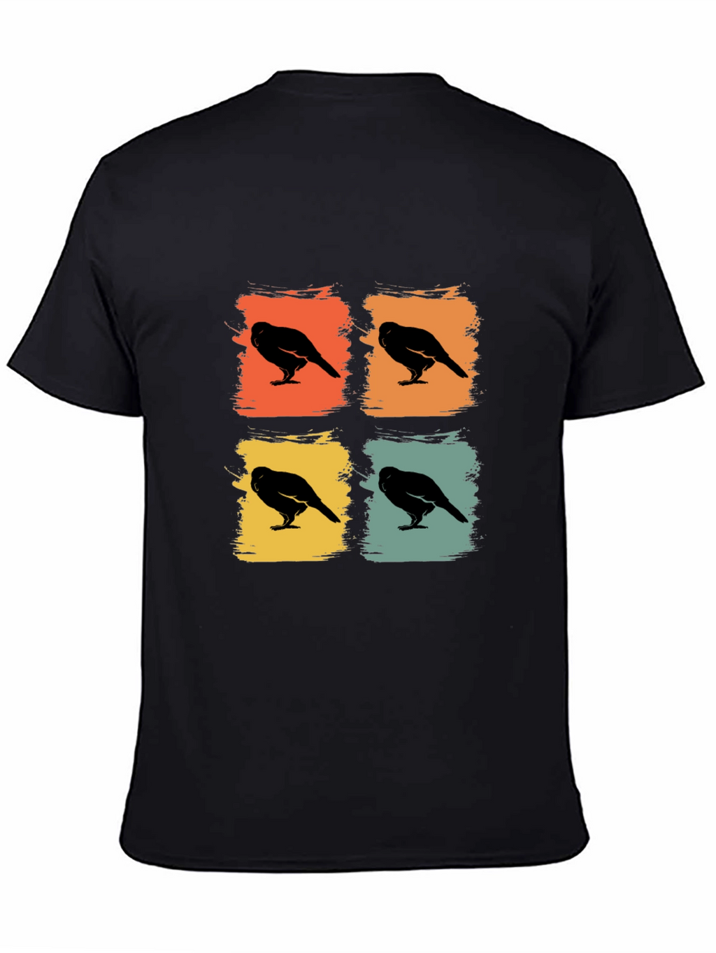 Retro Crow Pop Art Graphic Tee