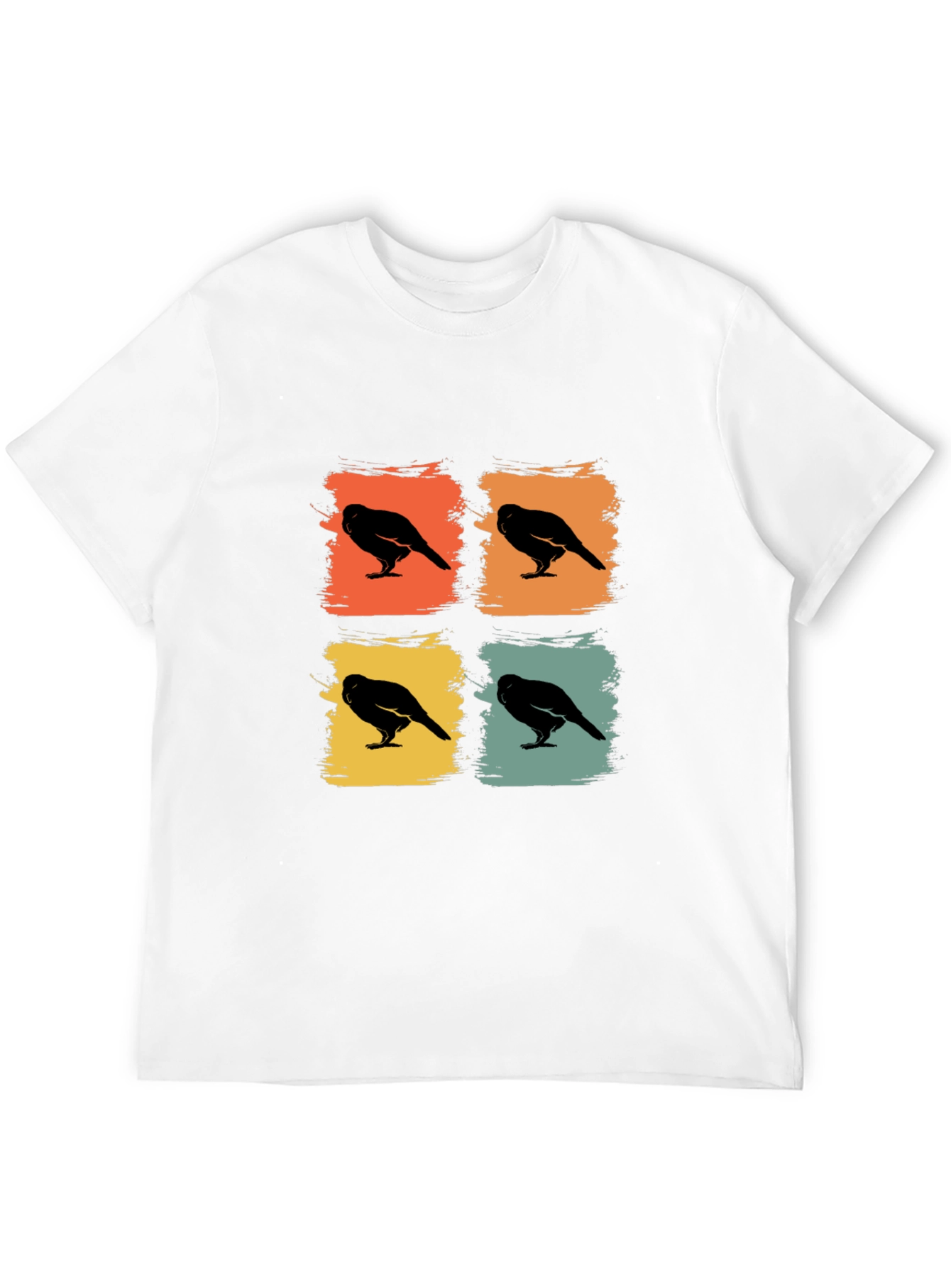 Retro Crow Pop Art Graphic Tee