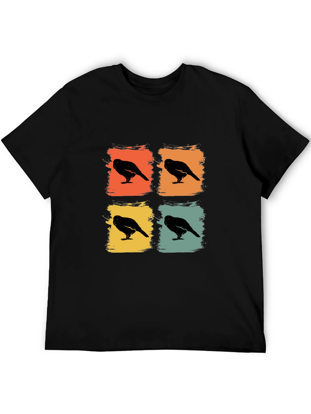 Retro Crow Pop Art Graphic Tee