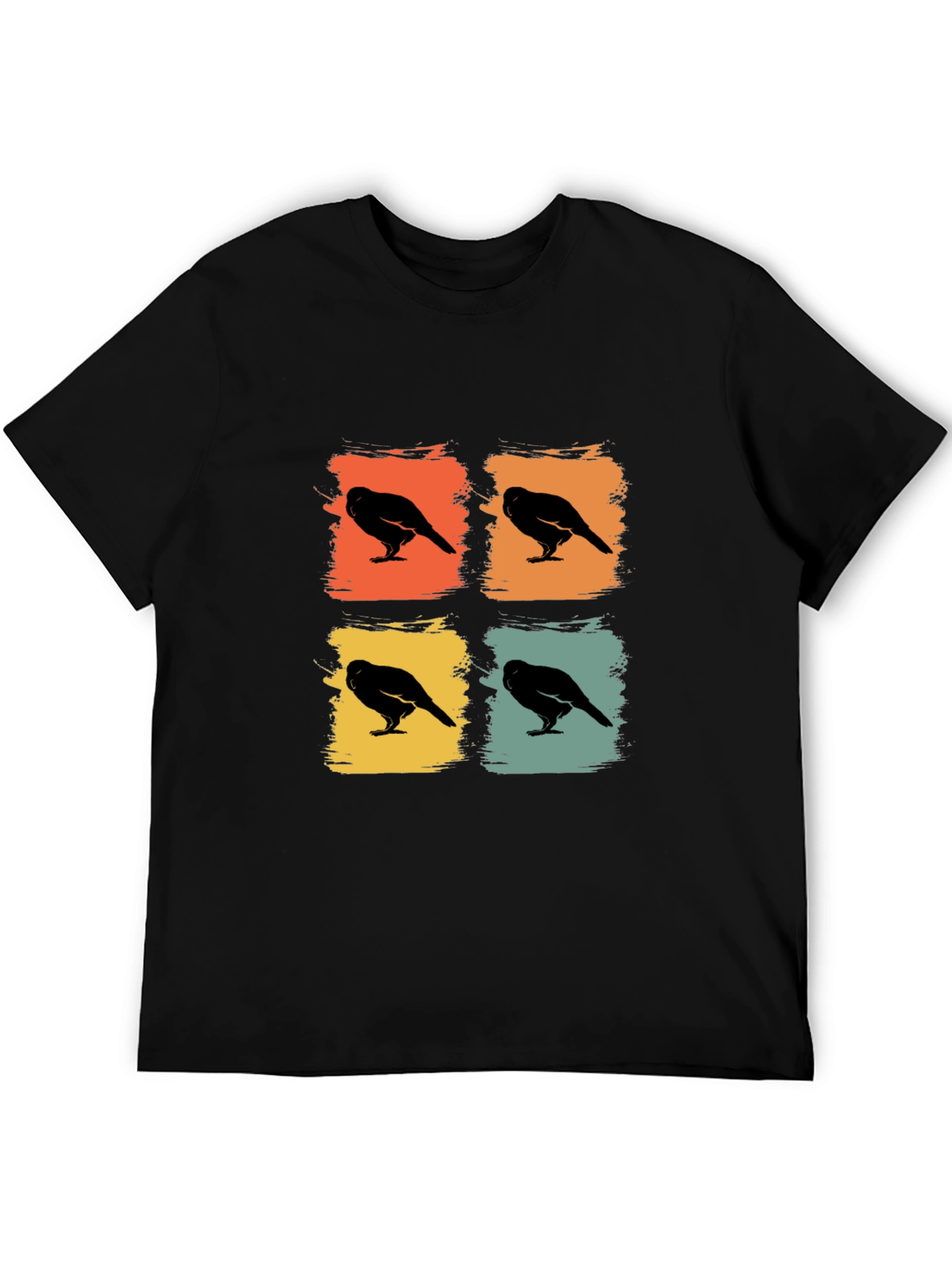 Retro Crow Pop Art Graphic Tee