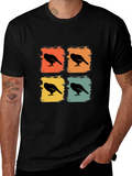 Retro Crow Pop Art Graphic Tee