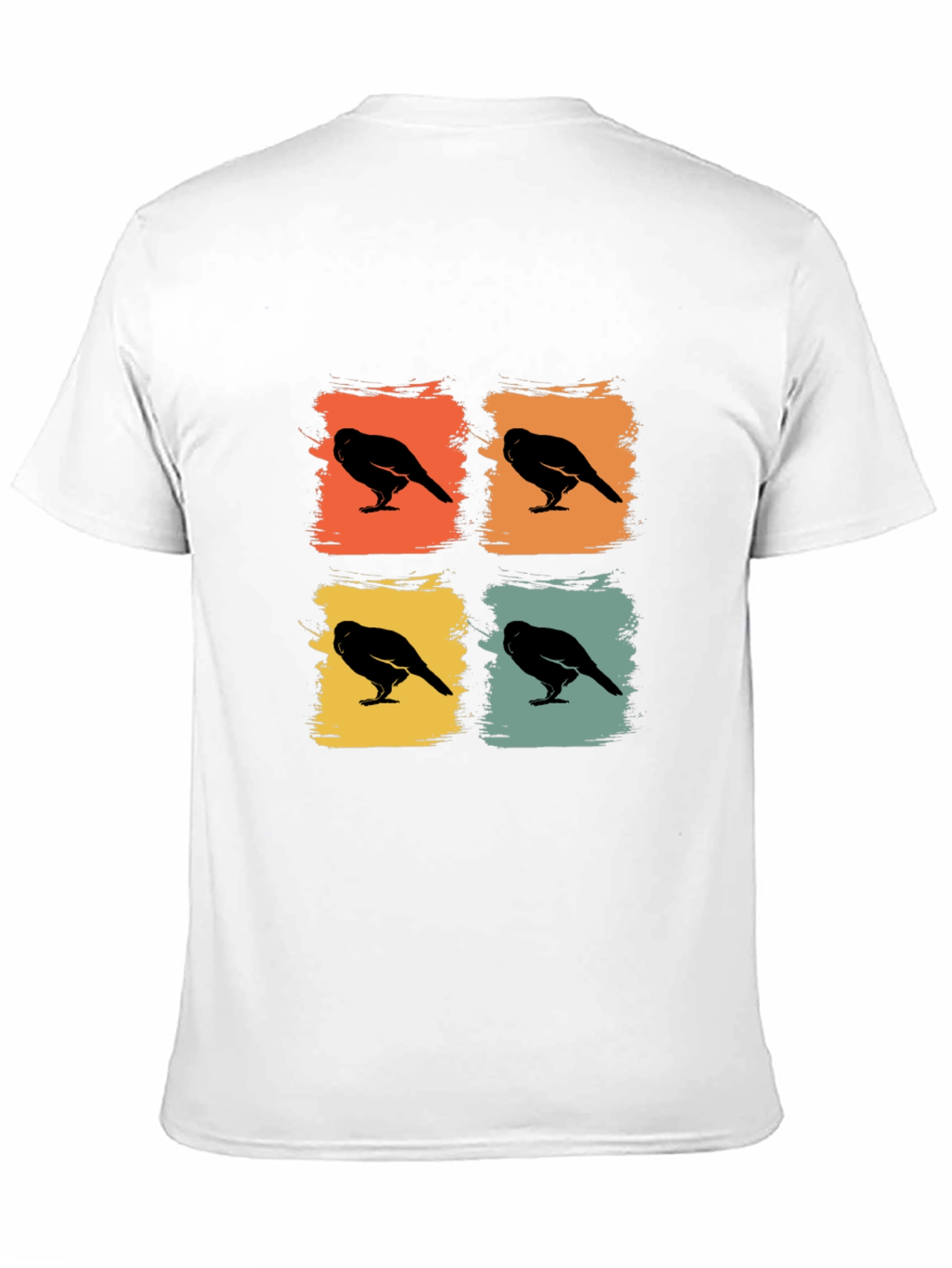 Retro Crow Pop Art Graphic Tee