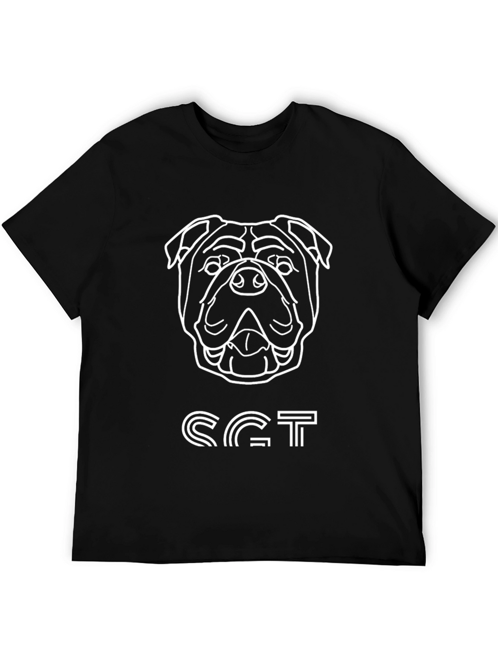 Cool Bulldog Tee - Black Graphic T-Shirt