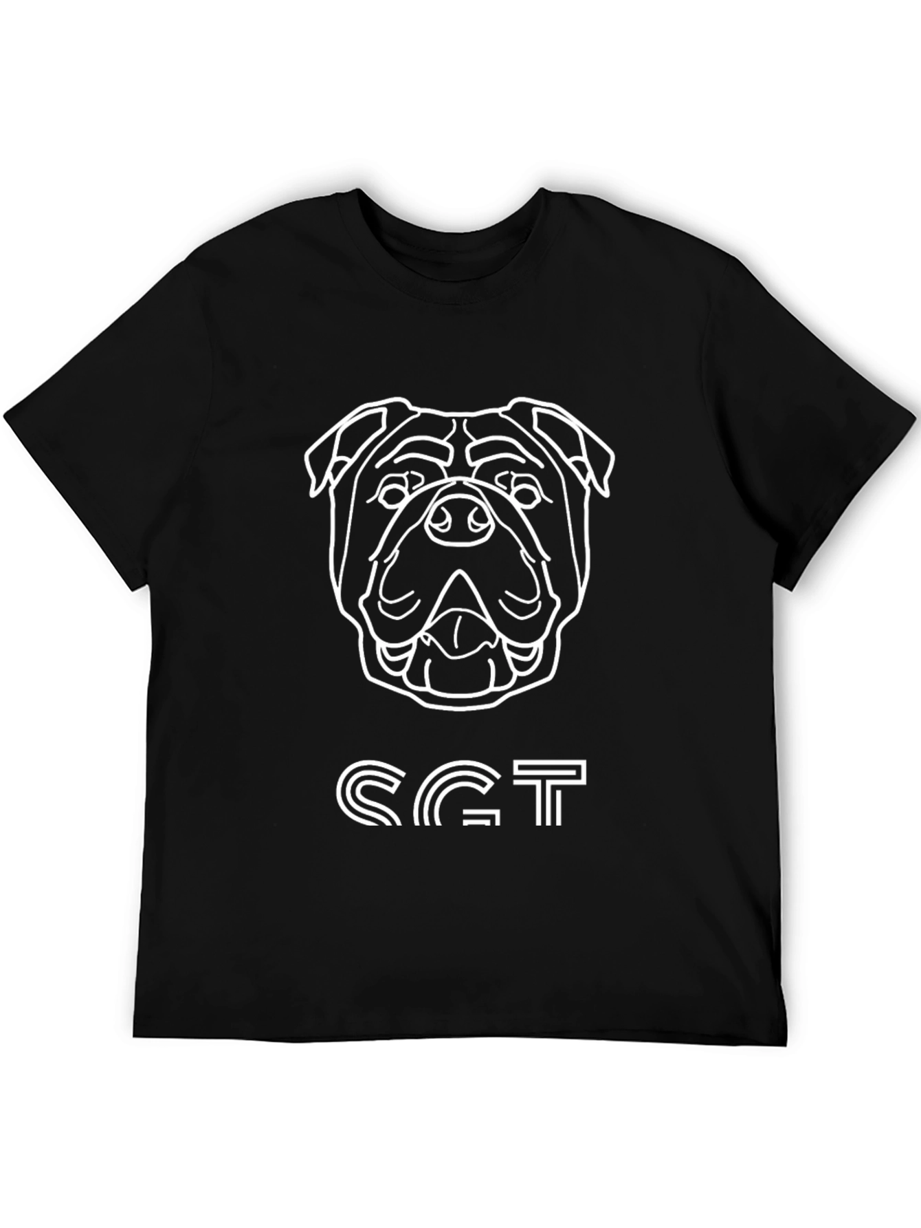 Cool Bulldog Tee - Black Graphic T-Shirt