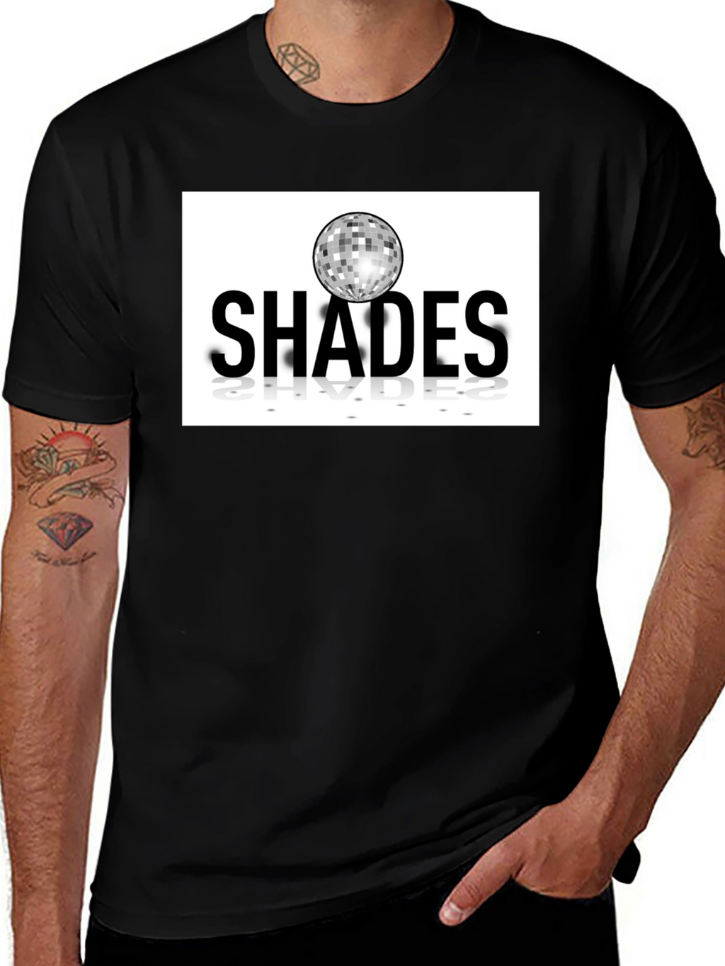 Shades Disco Ball Graphic Tee - Retro Style