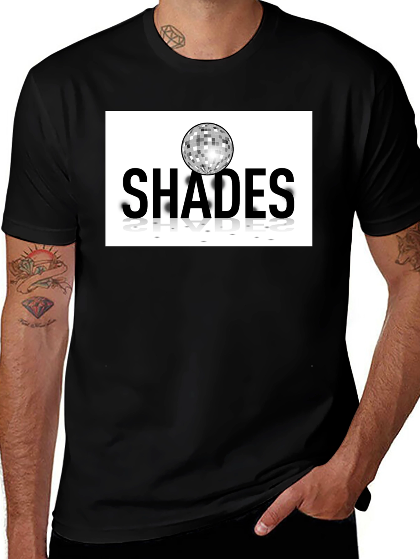 Shades Disco Ball Graphic Tee - Retro Style