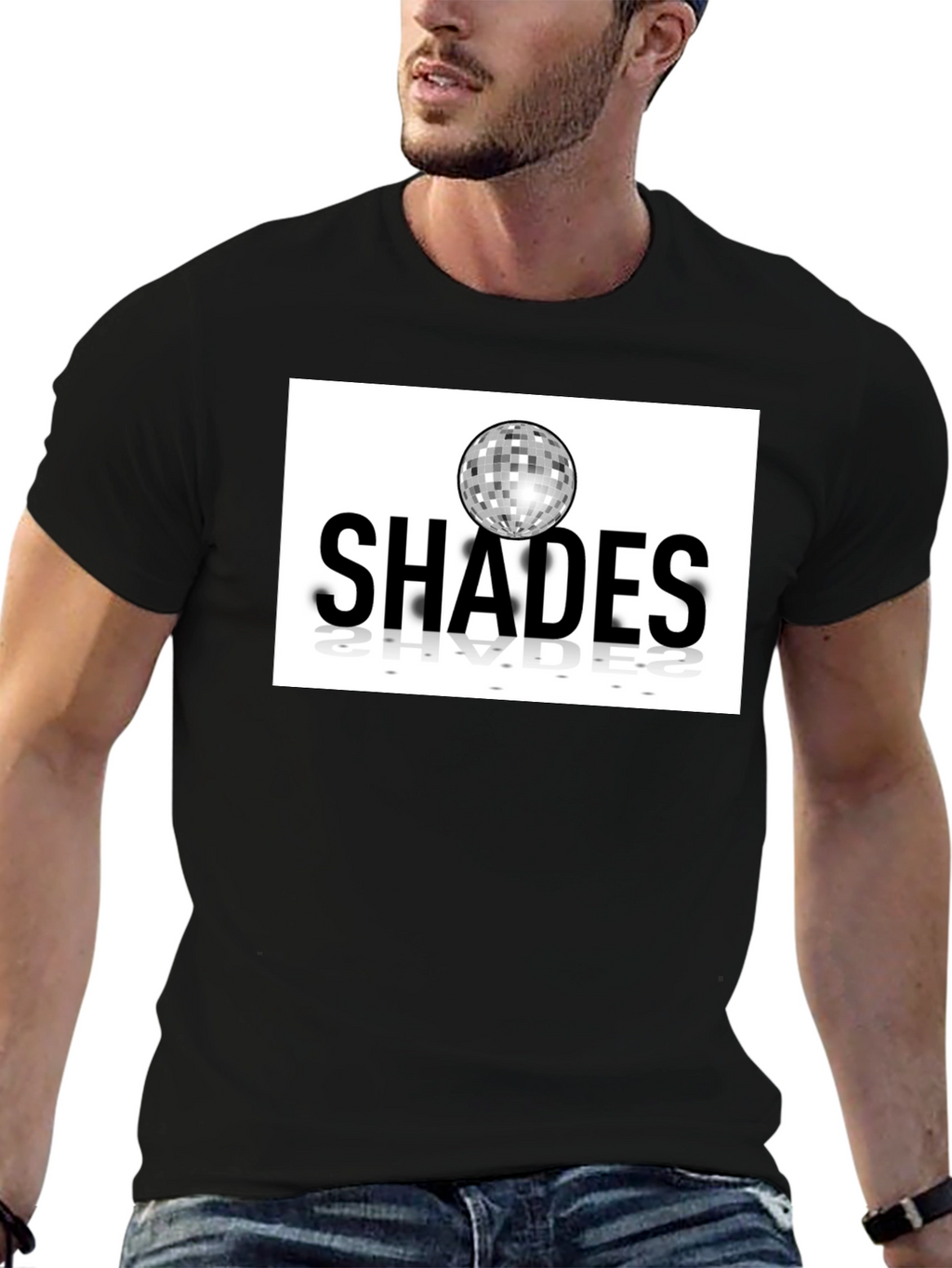 Shades Disco Ball Graphic Tee - Retro Style