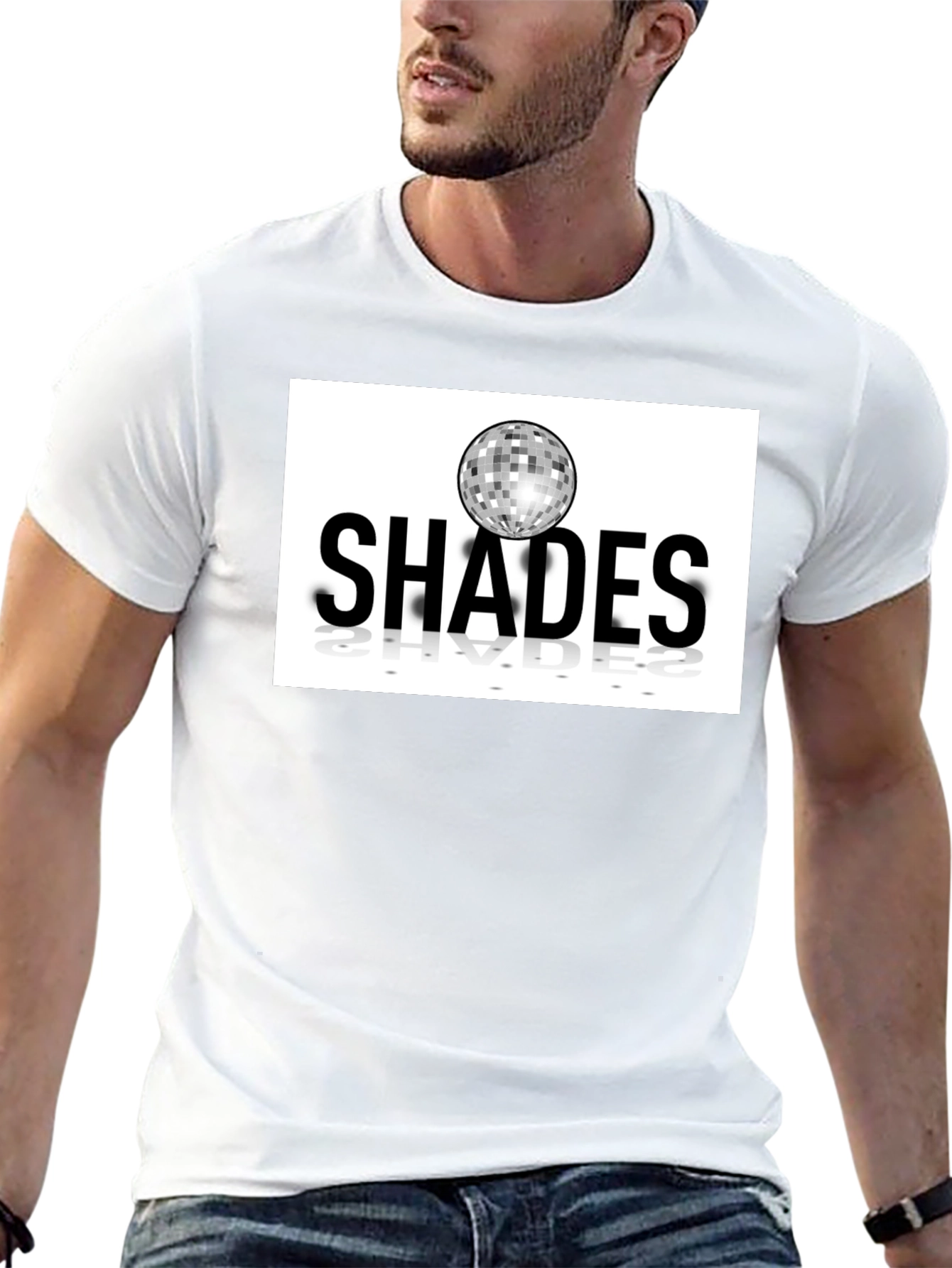 Shades Disco Ball Graphic Tee - Retro Style