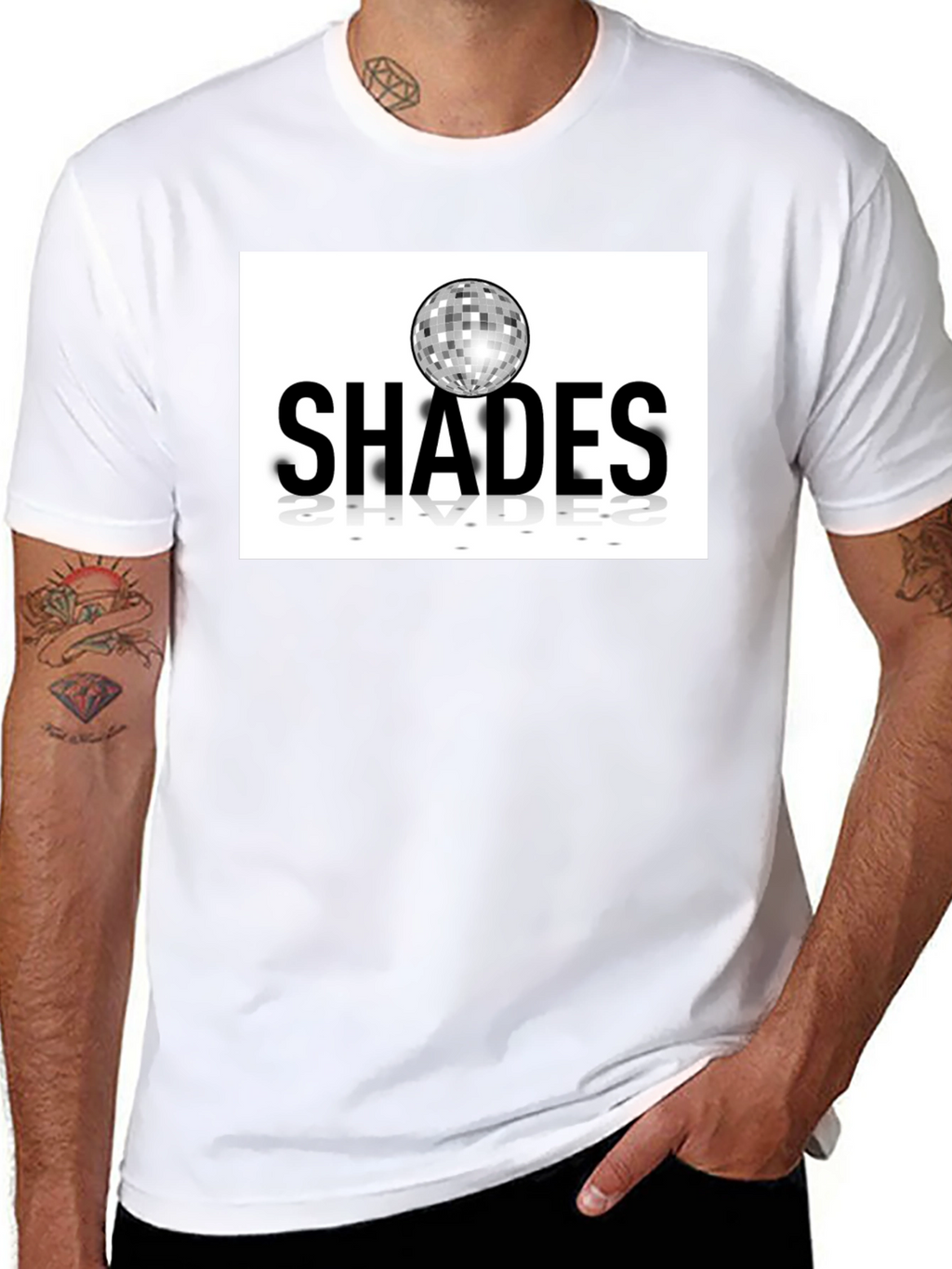 Shades Disco Ball Graphic Tee - Retro Style