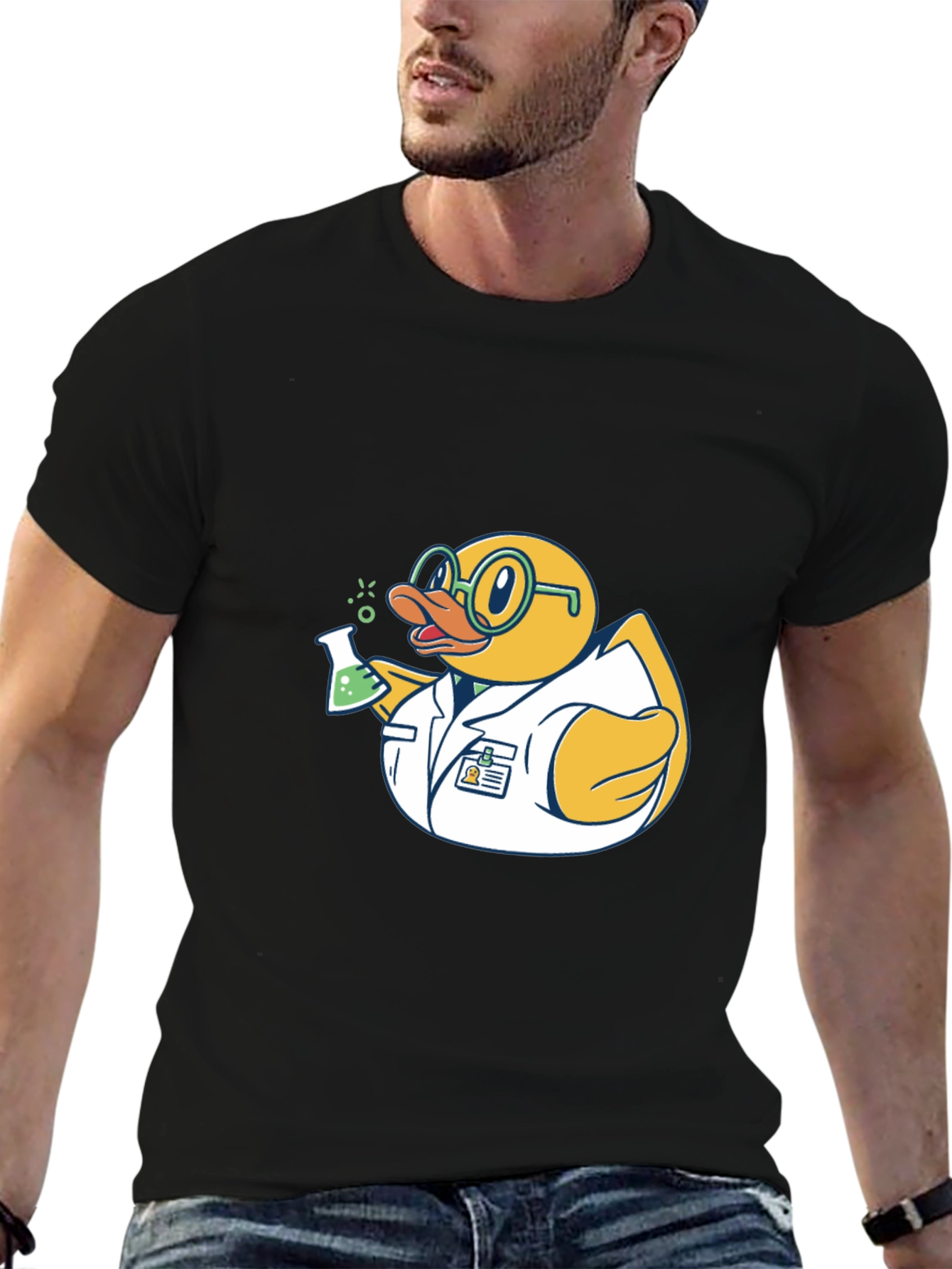 Scientist Rubber Duck T-Shirt - Black