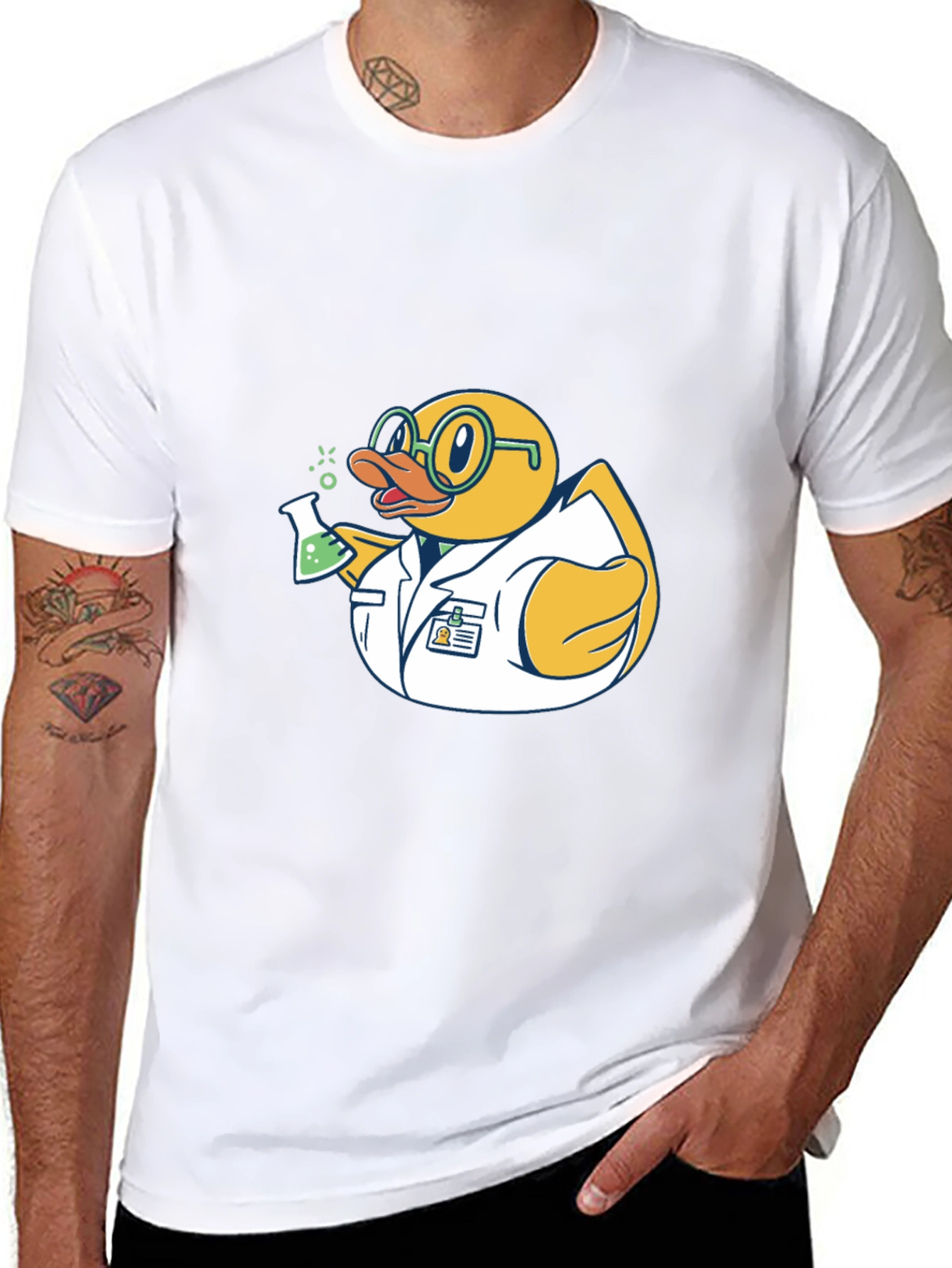 Scientist Rubber Duck T-Shirt - Black