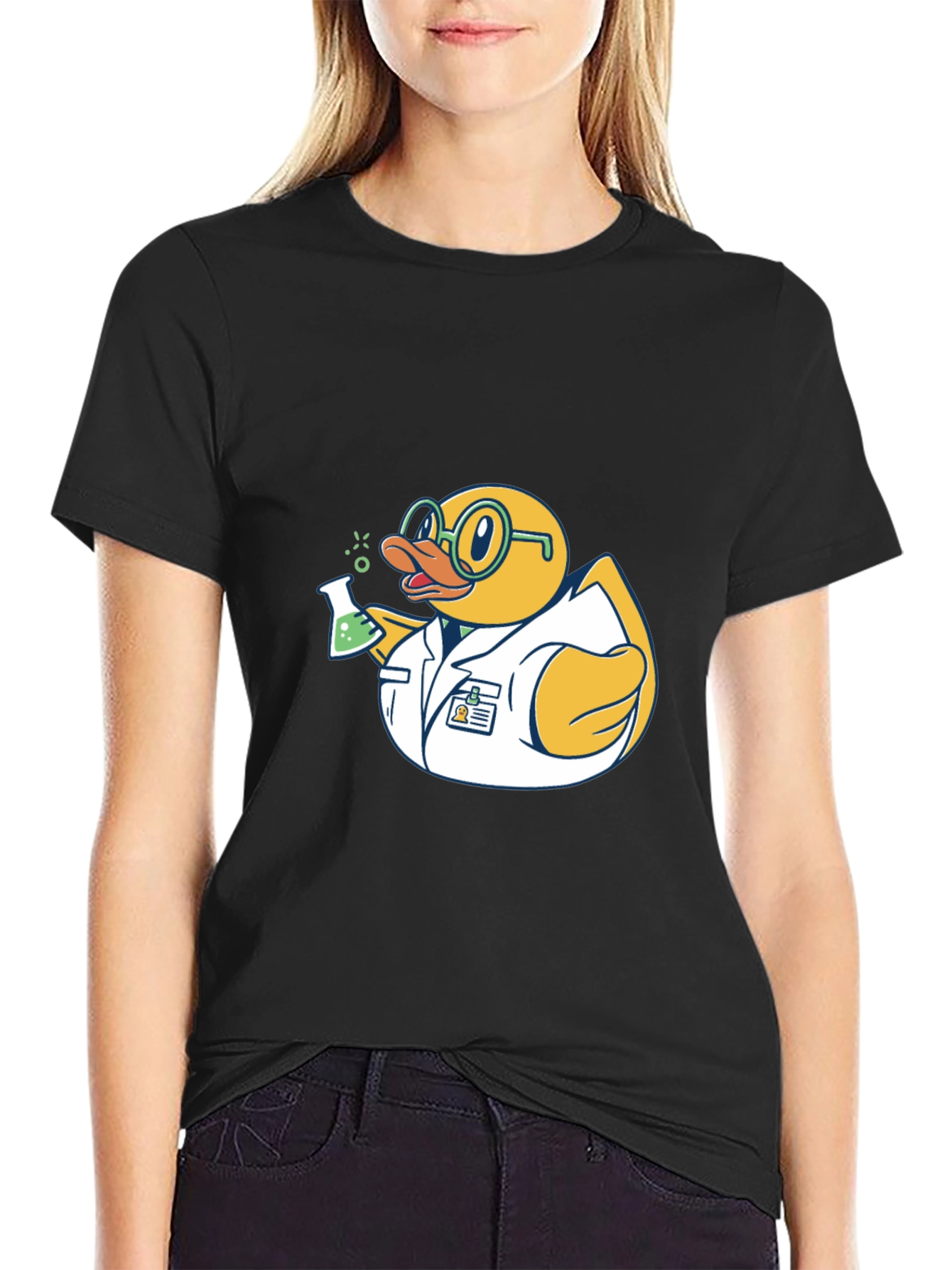 Scientist Rubber Duck T-Shirt - Black