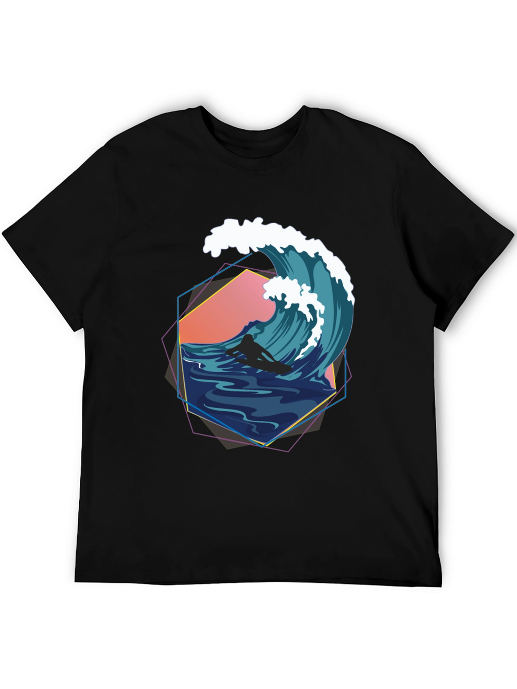 Retro Wave Surfer Graphic Tee
