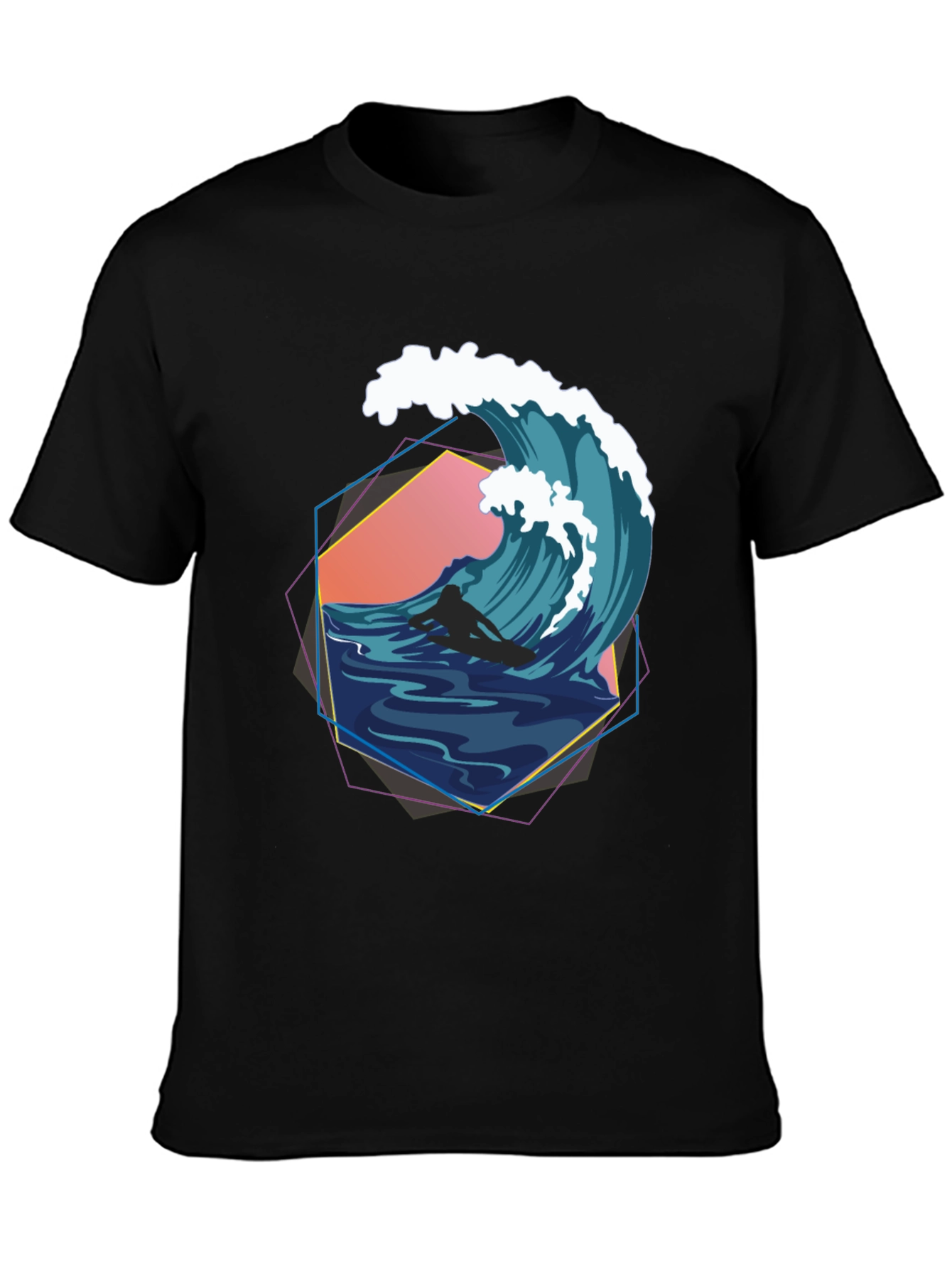 Retro Wave Surfer Graphic Tee