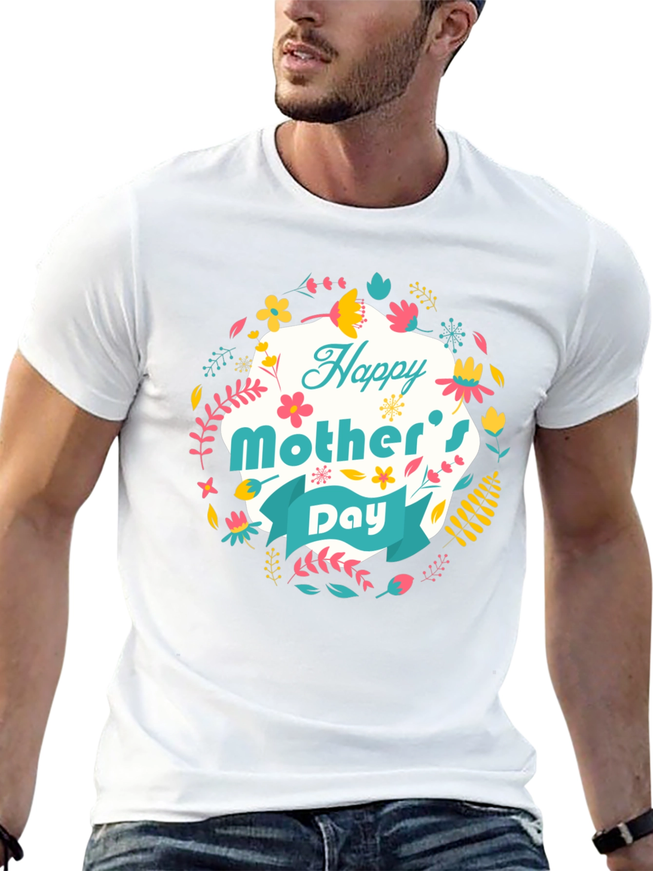 Happy Mothers Day Floral T-Shirt