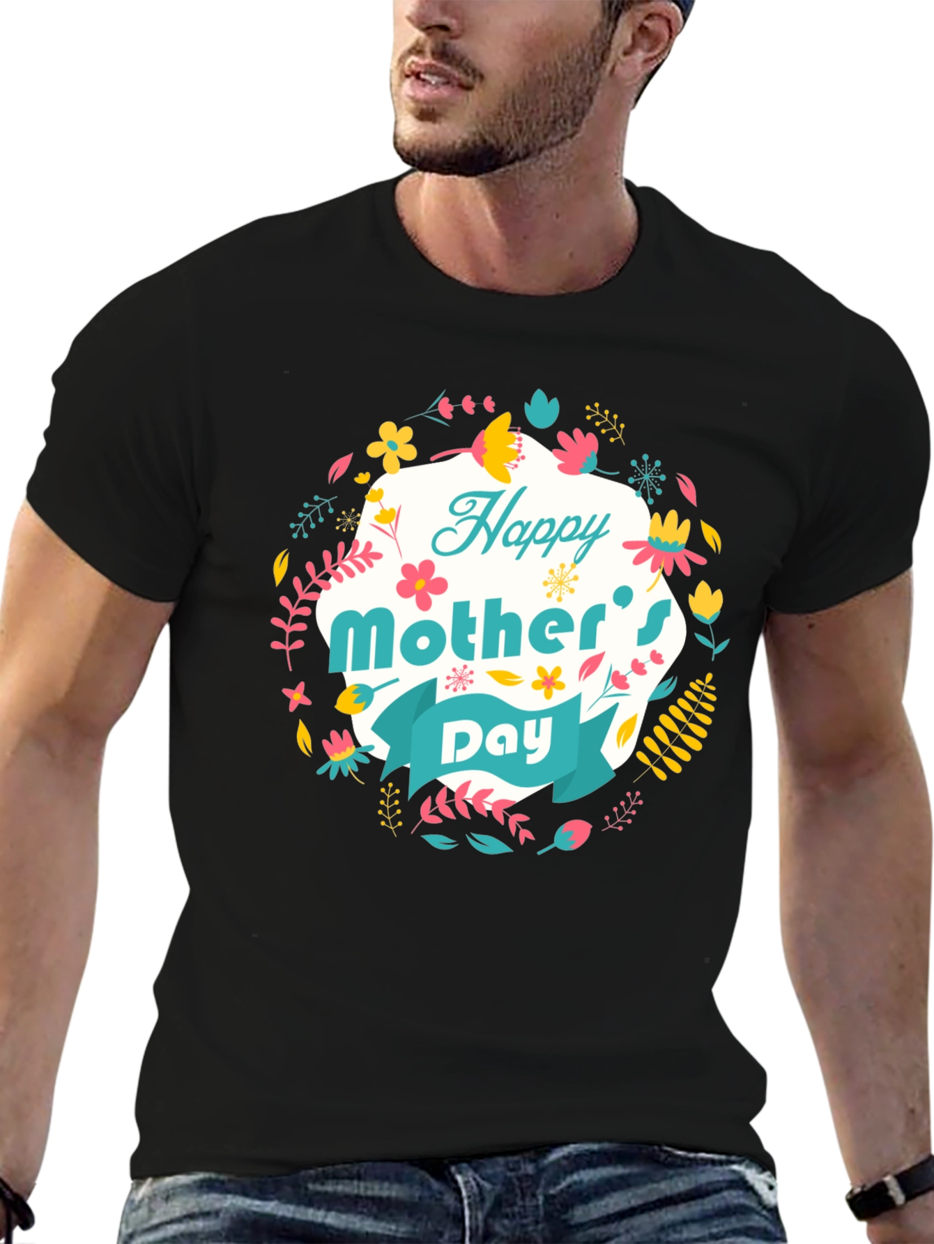 Happy Mothers Day Floral T-Shirt