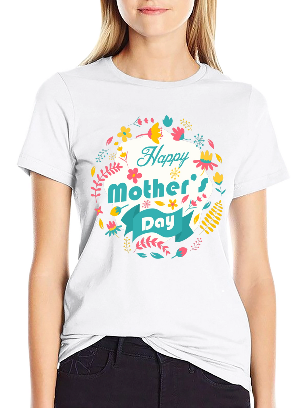 Happy Mothers Day Floral T-Shirt